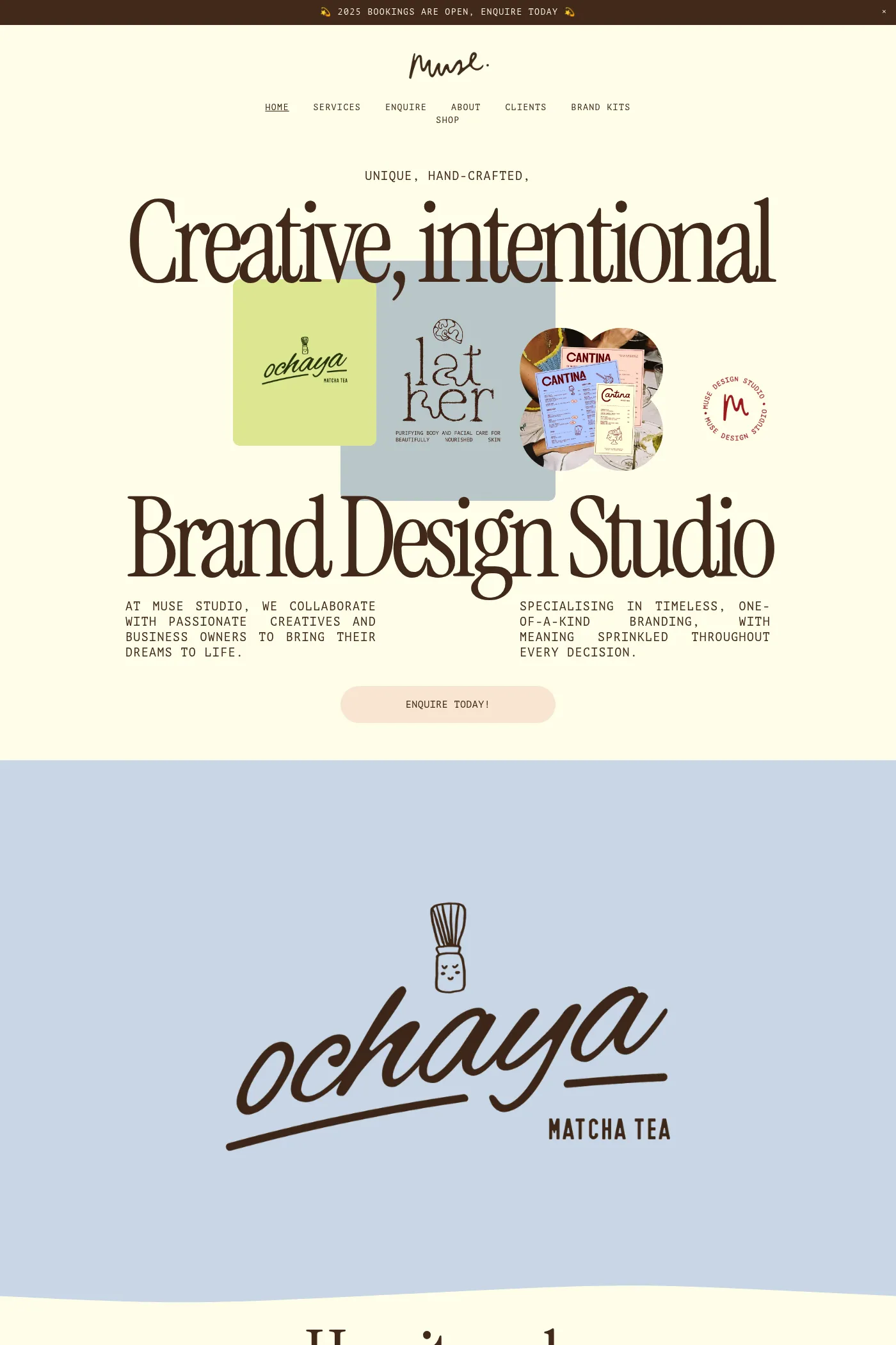 Muse Design Studio website screenshot