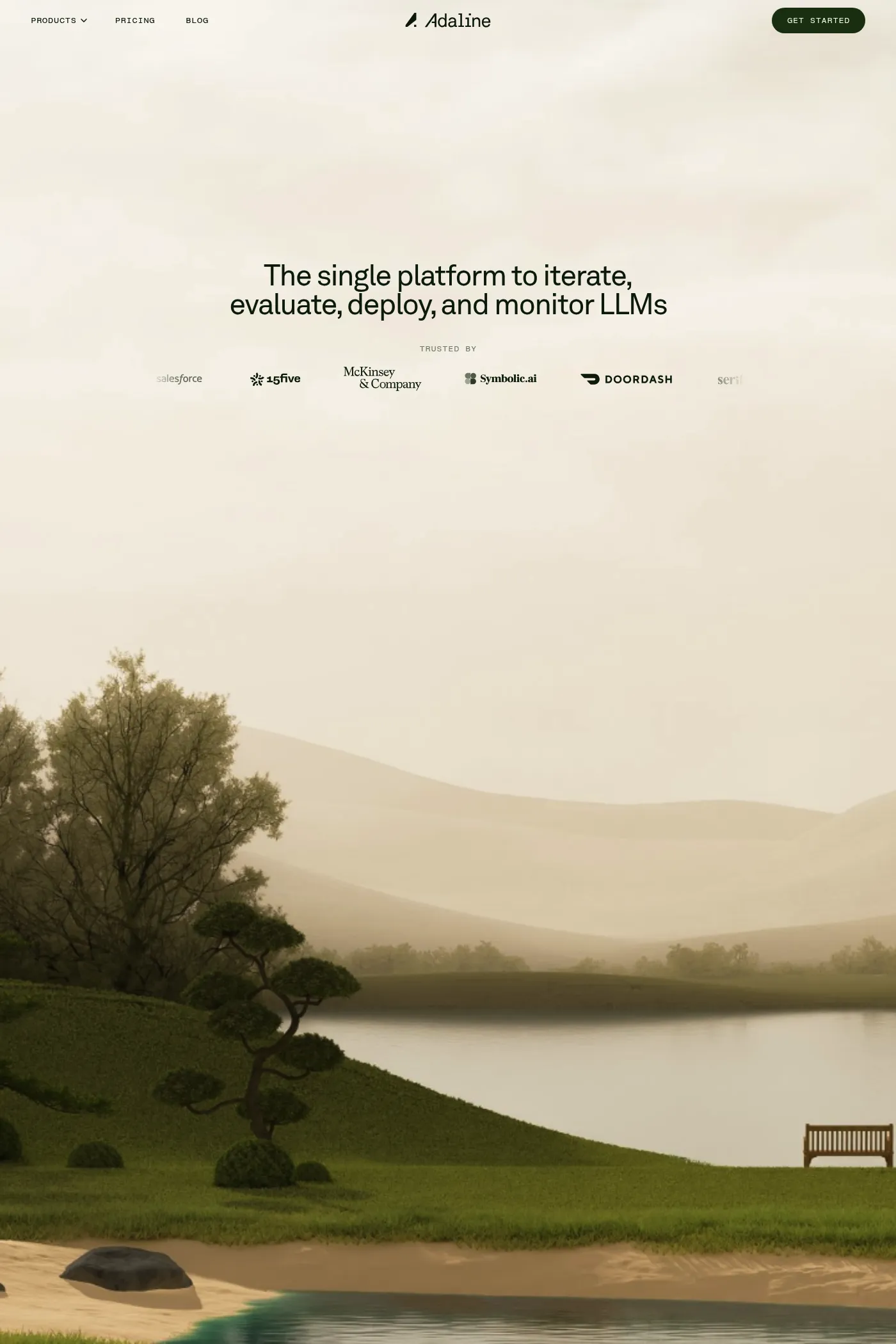 Adaline website screenshot