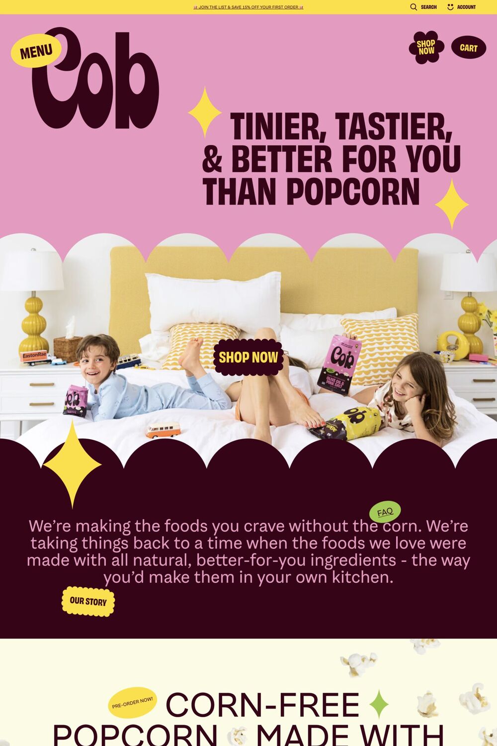 Cob website screenshot