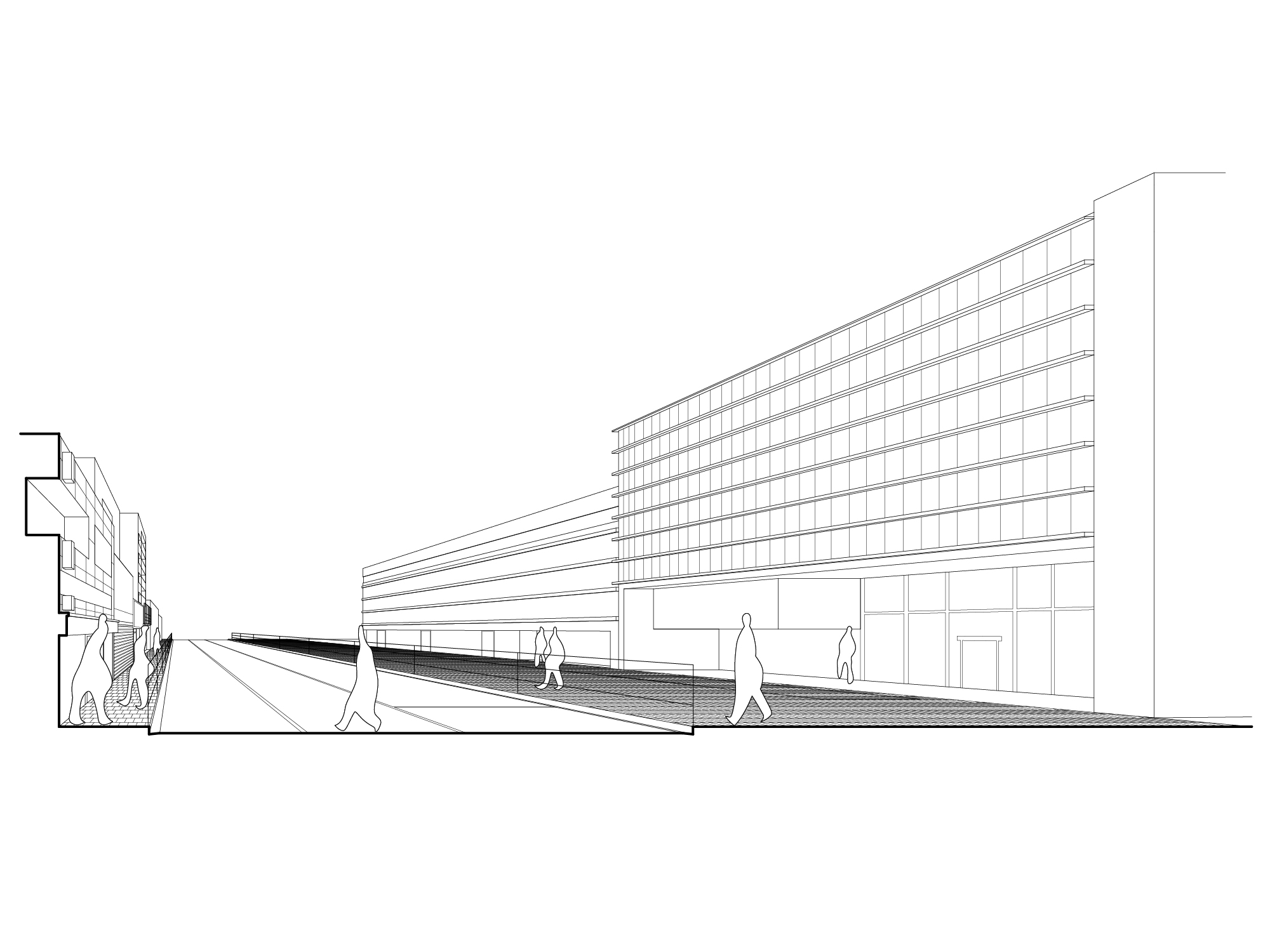 Shinjuku City Sidewalk