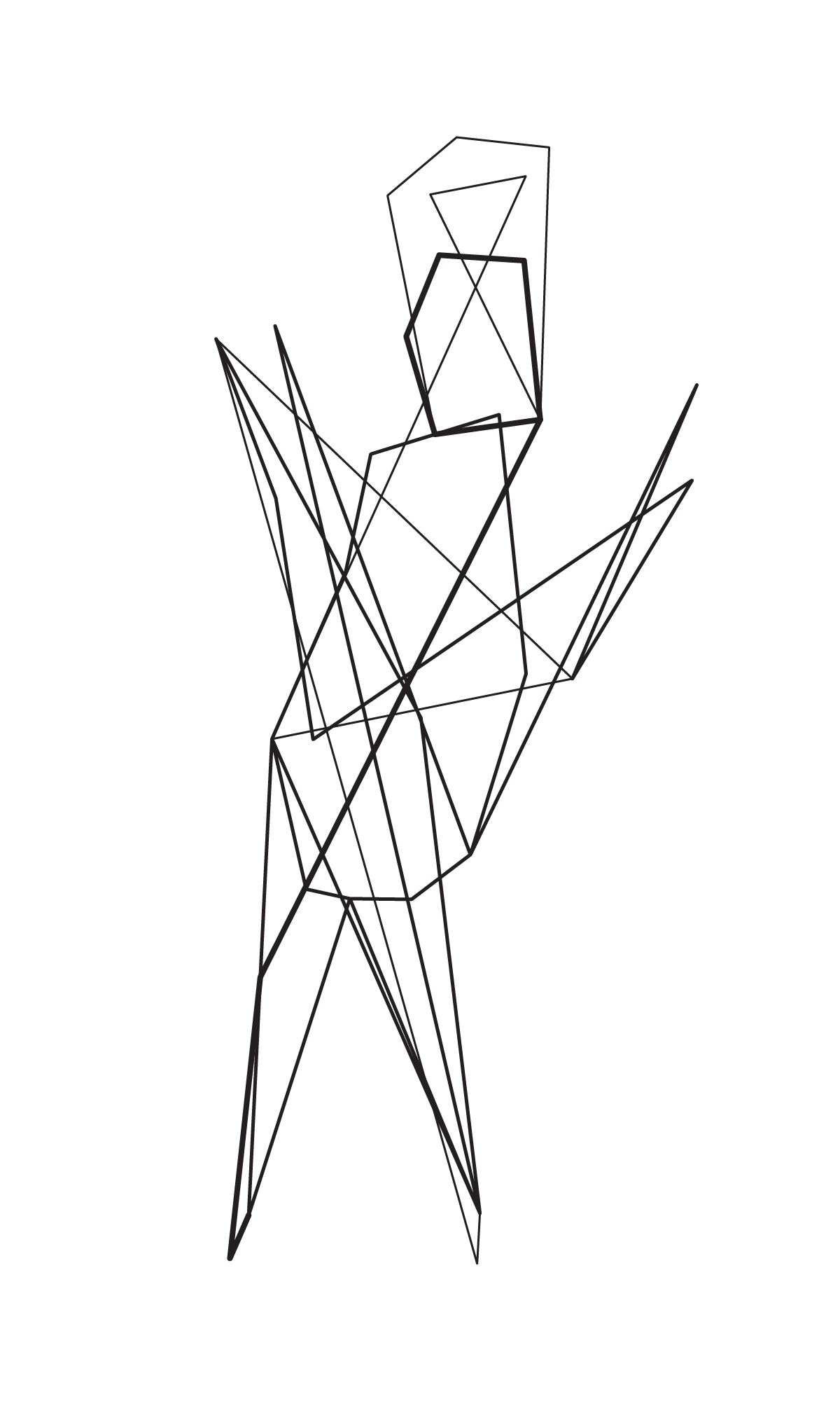 Geometric Man Doing the Disco