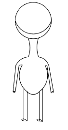 Ugly Man with short hair