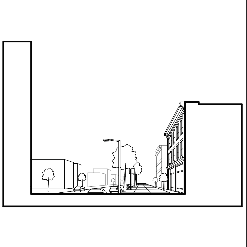 Old City Sidewalk In Knoxville