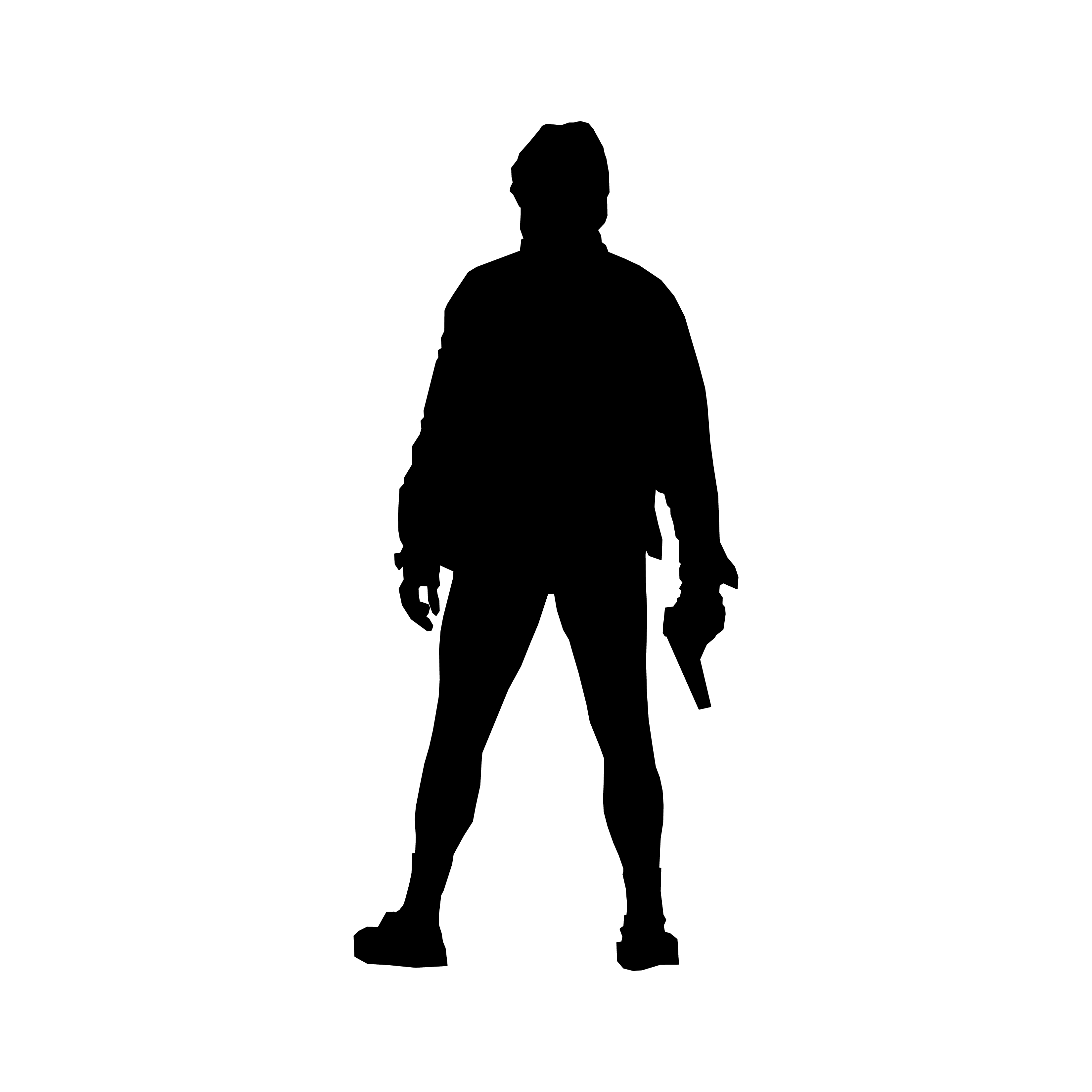 Walter White holding a gun in his underwear