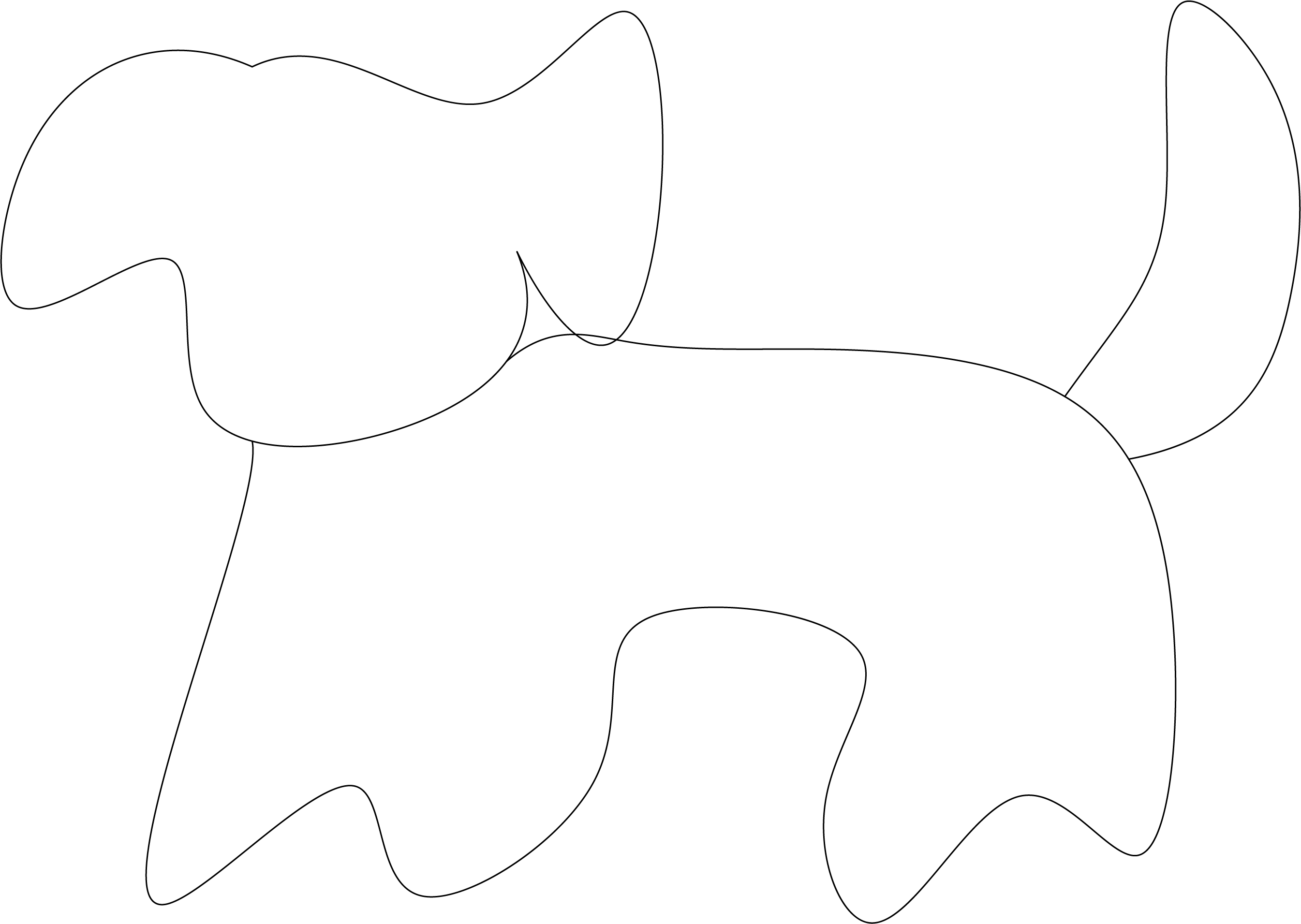 Beautiful dog standing