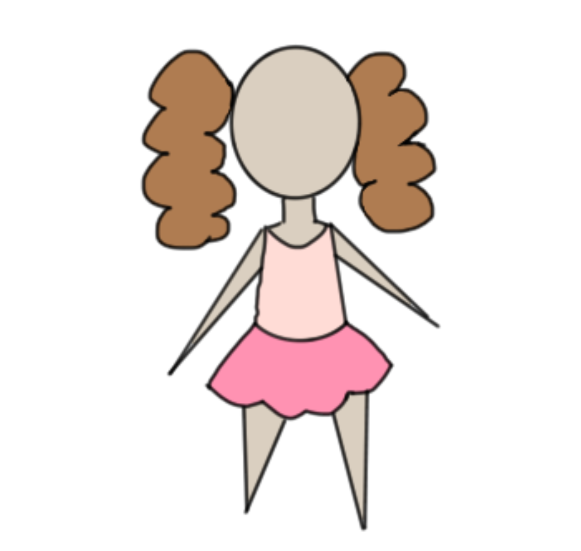 Child girl after ballet practice 