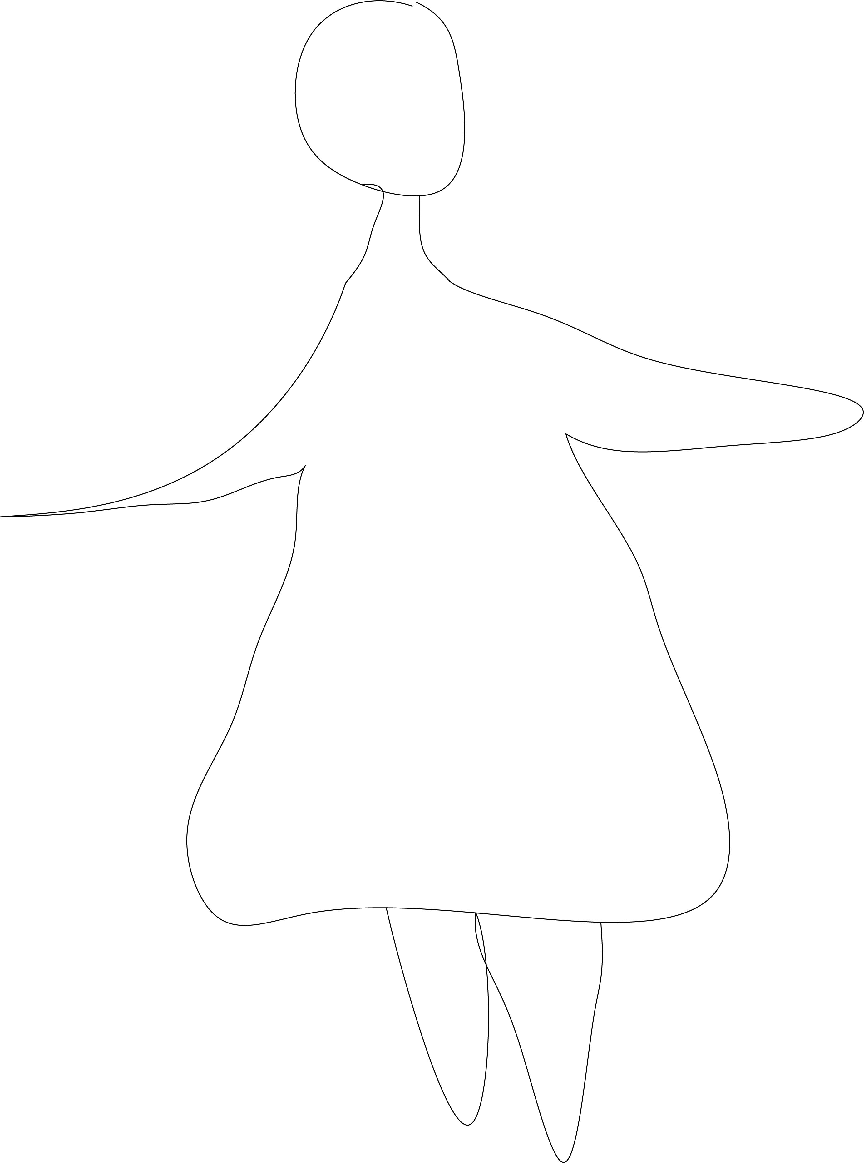 Beautiful bald lady dancing