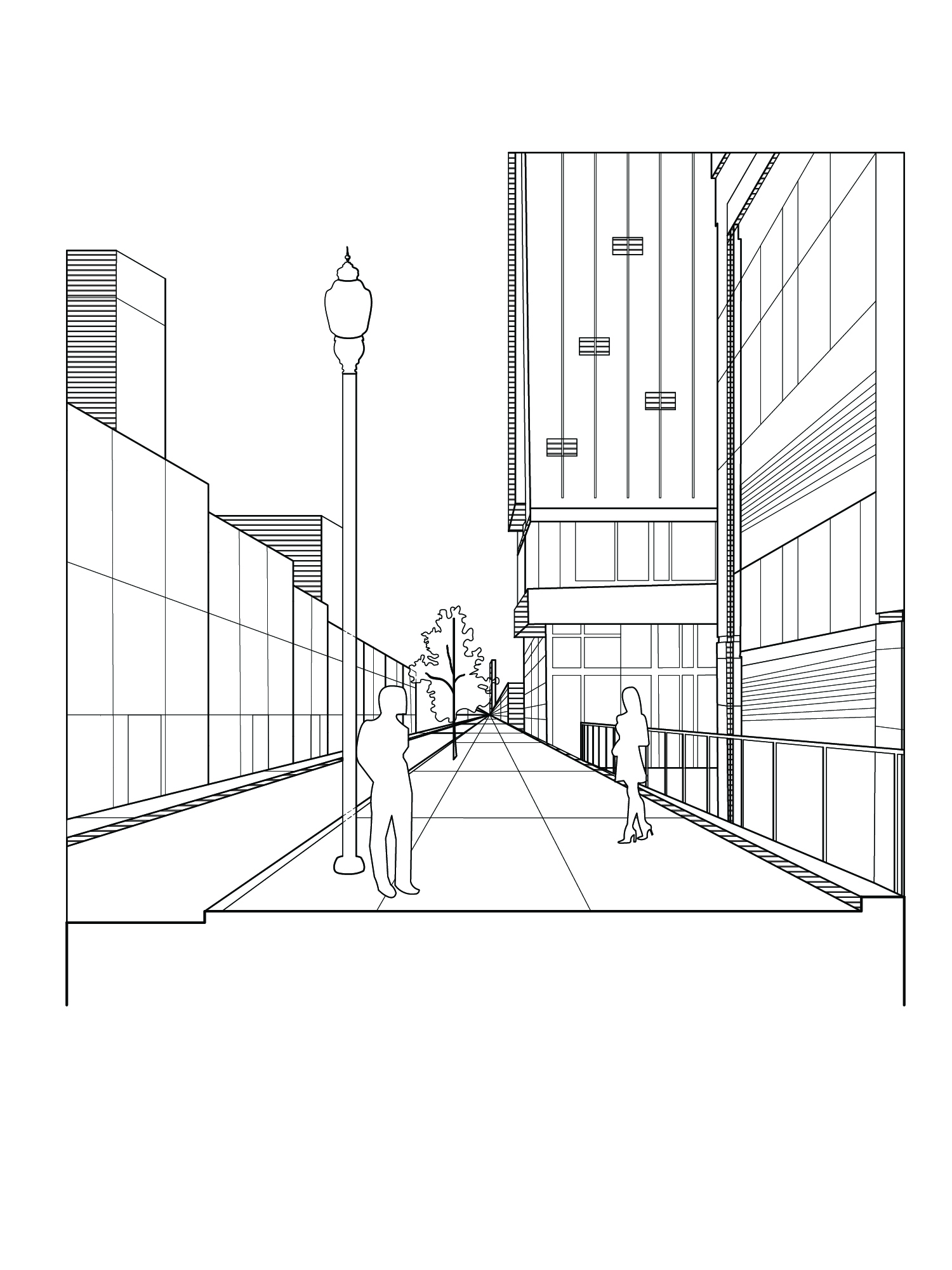 sidewalk on Fifth and Broadway street