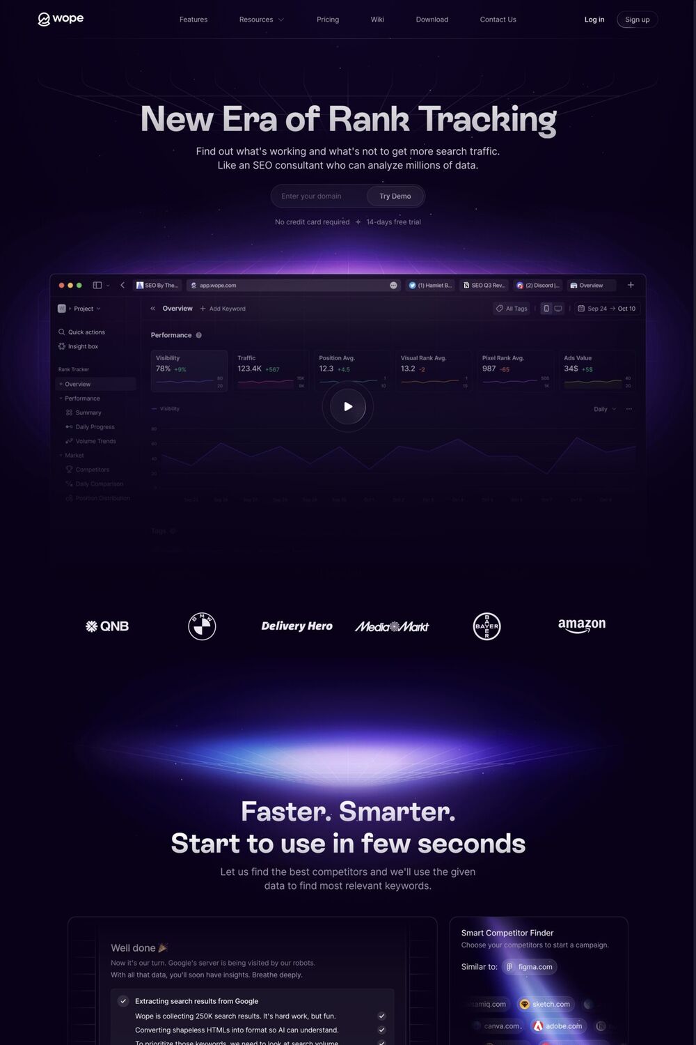 Wope website screenshot