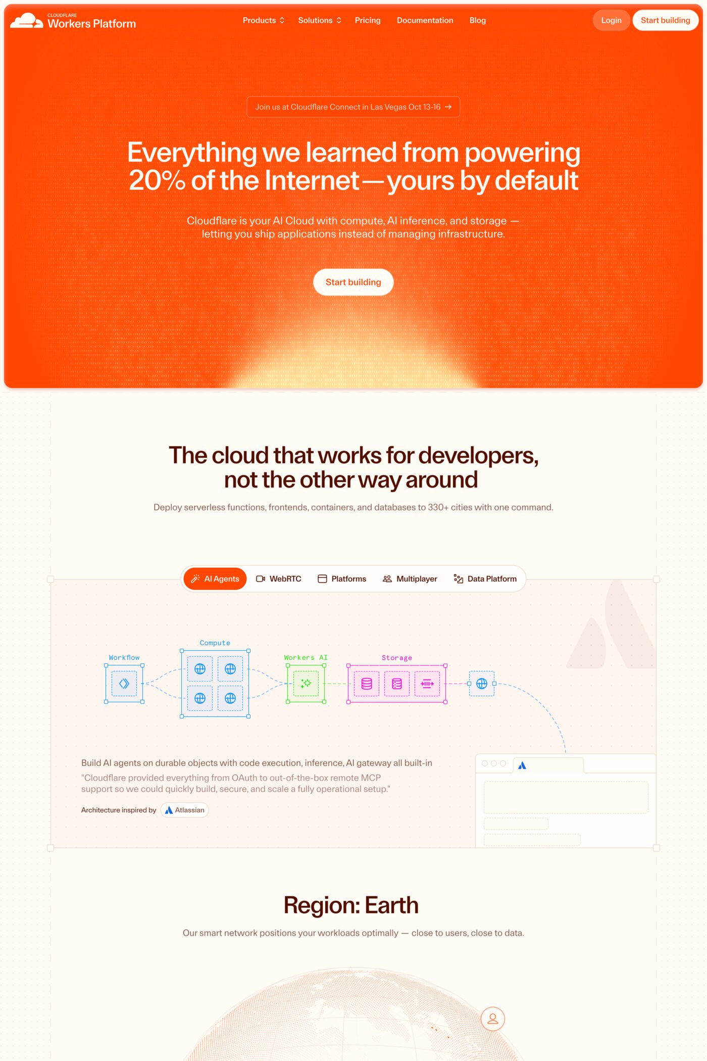 Workers Platform website screenshot
