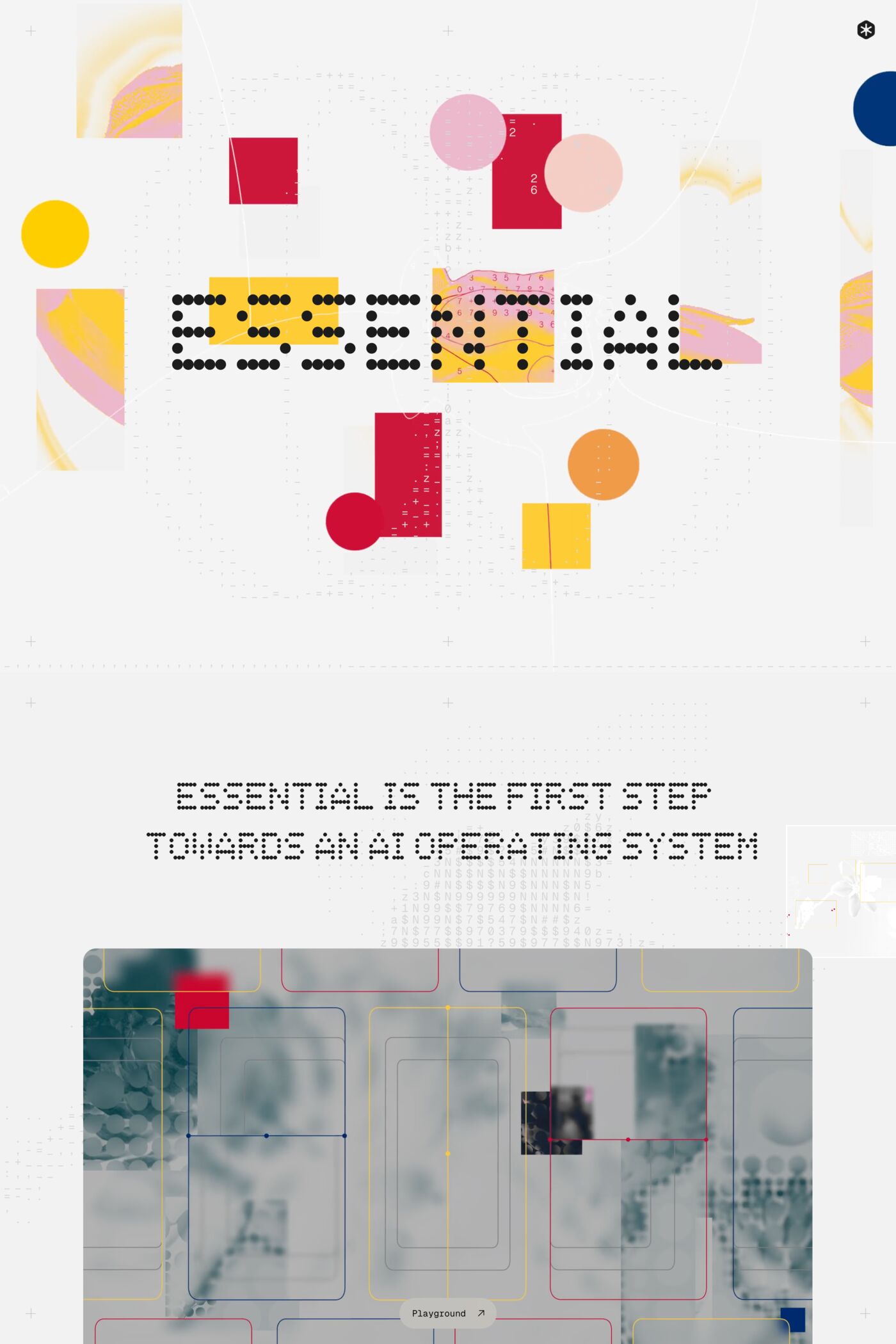 Essential website screenshot