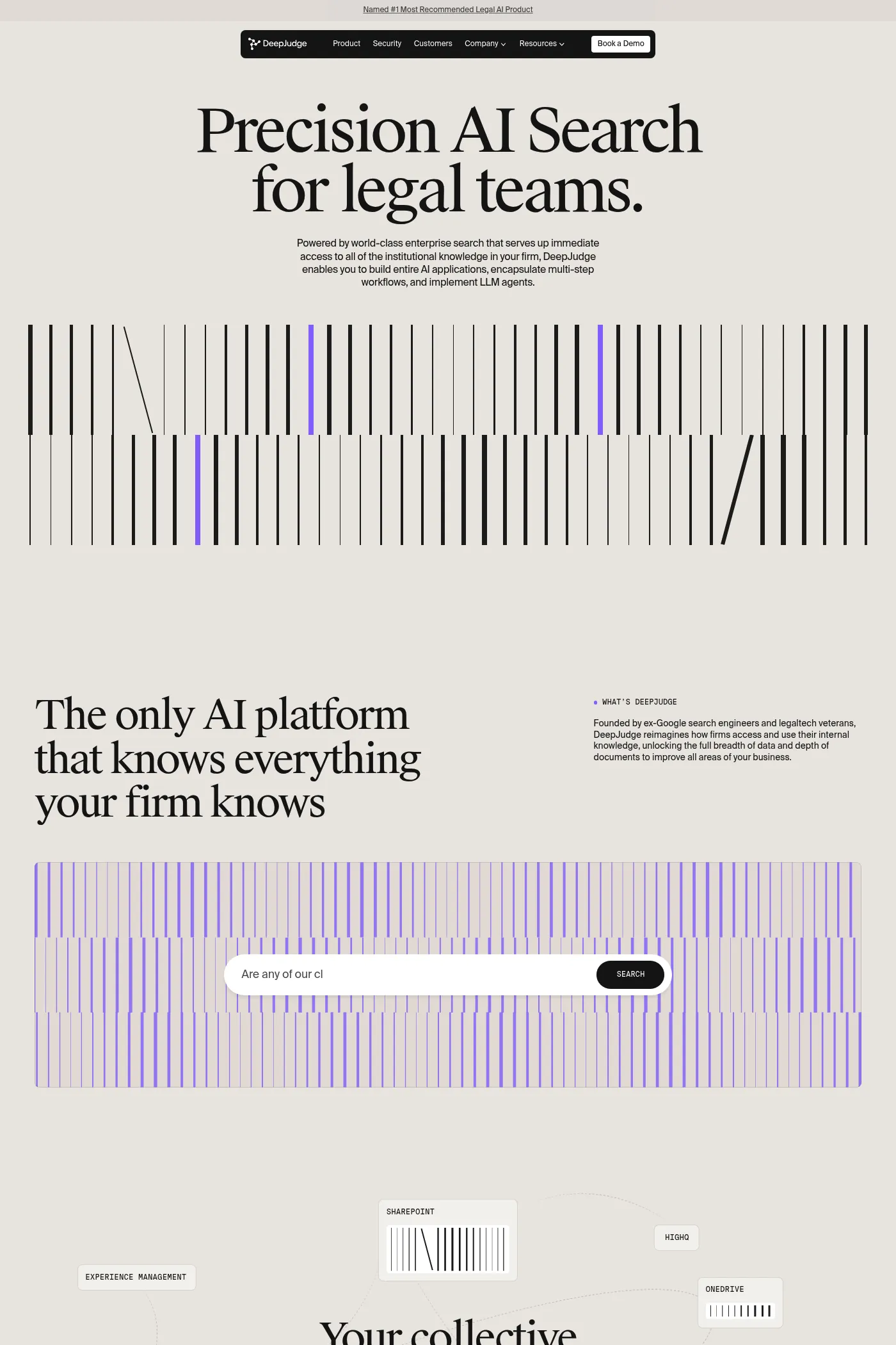 DeepJudge website screenshot