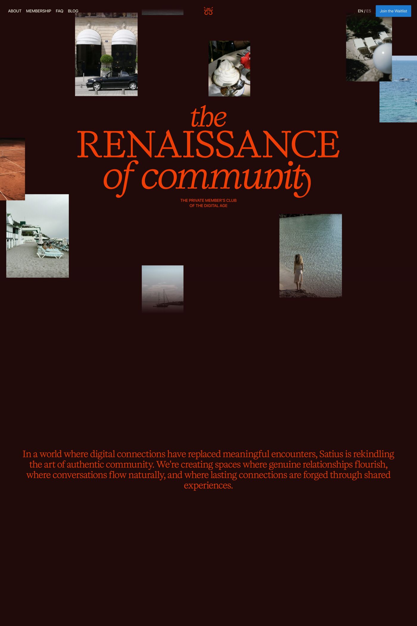 Satius website screenshot