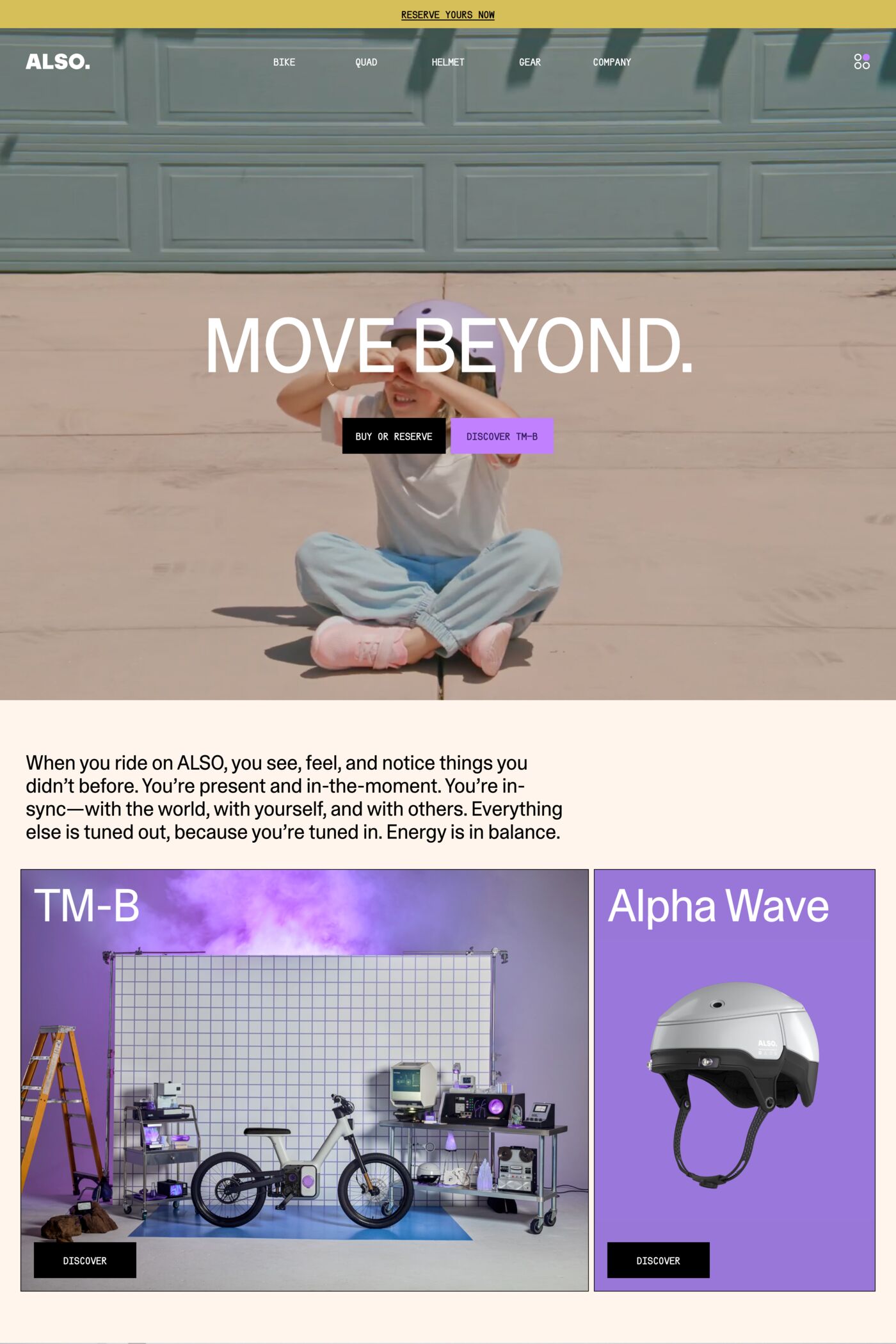 ALSO website screenshot