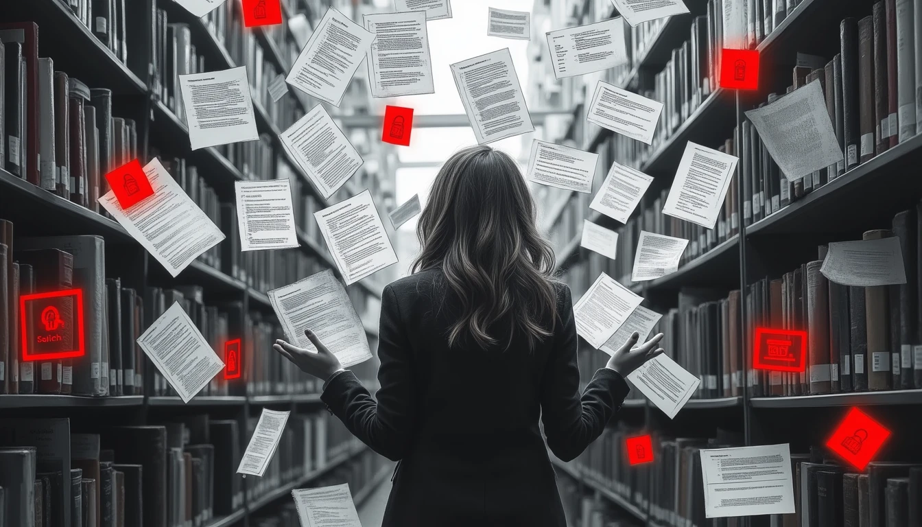 Researcher anonymizing sensitive data in ethereal library setting