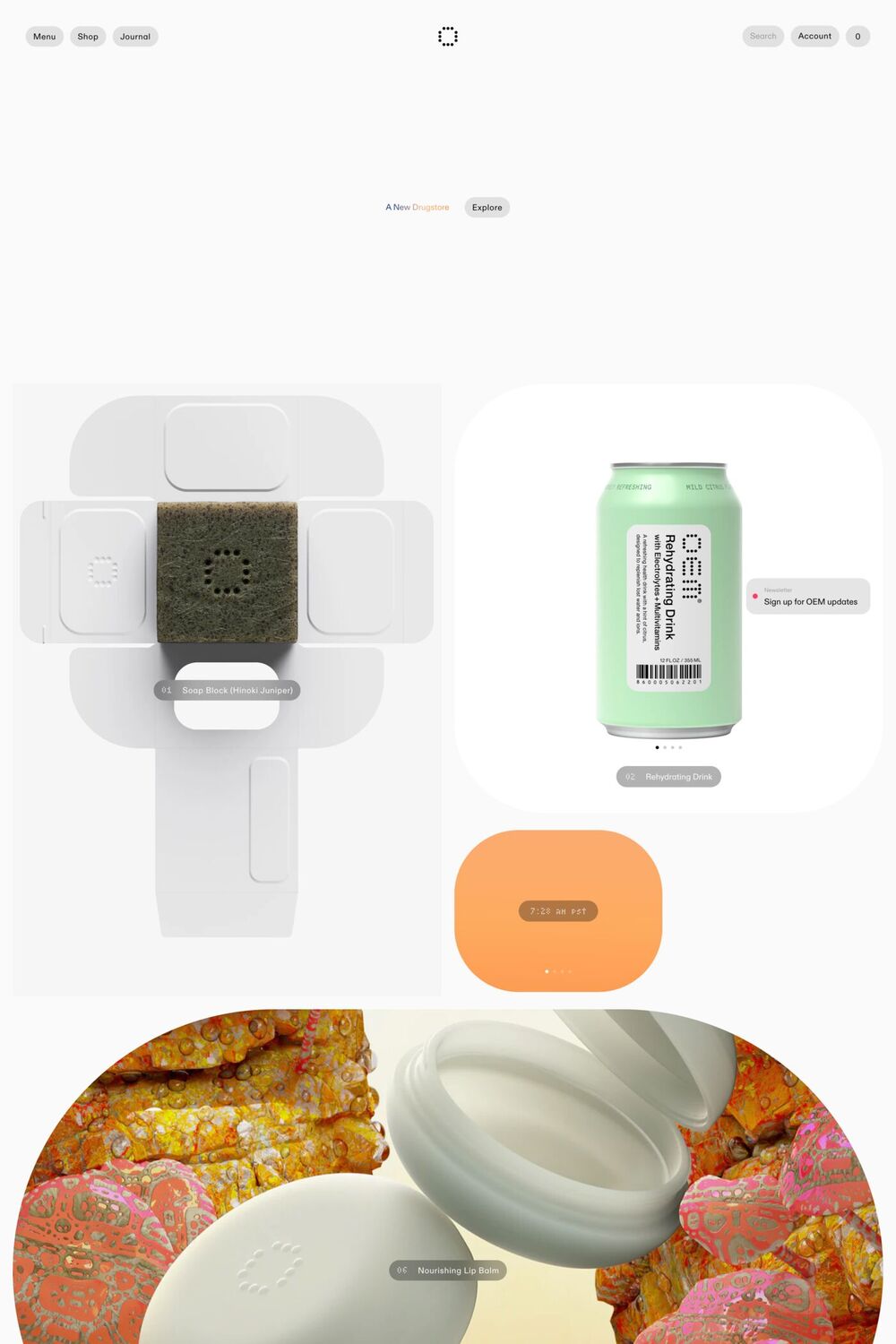 OEM website screenshot