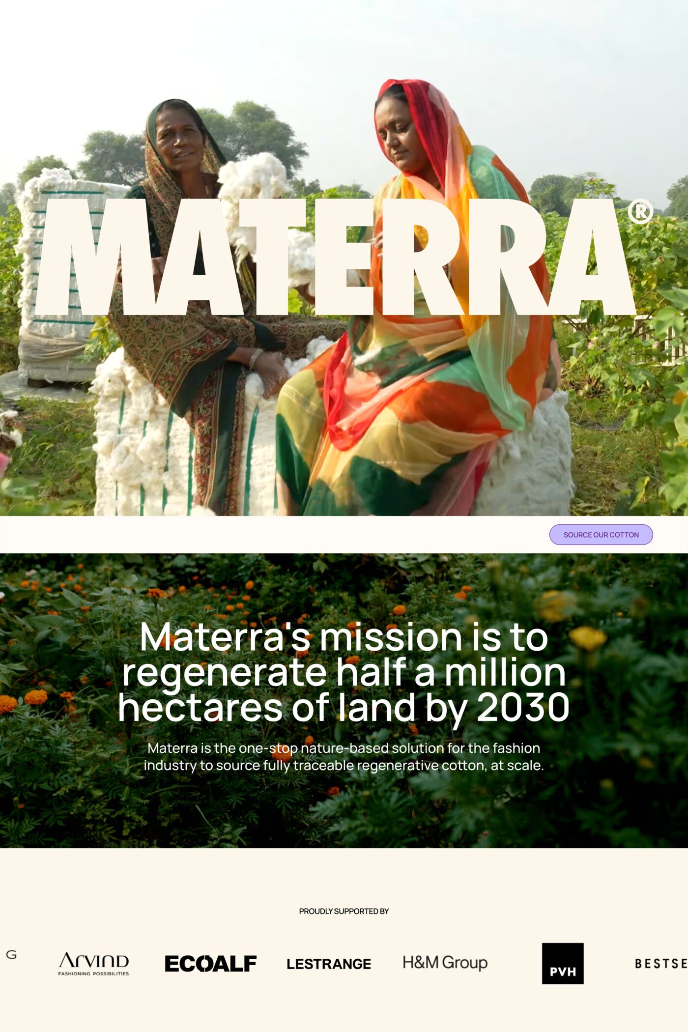 Materra website screenshot