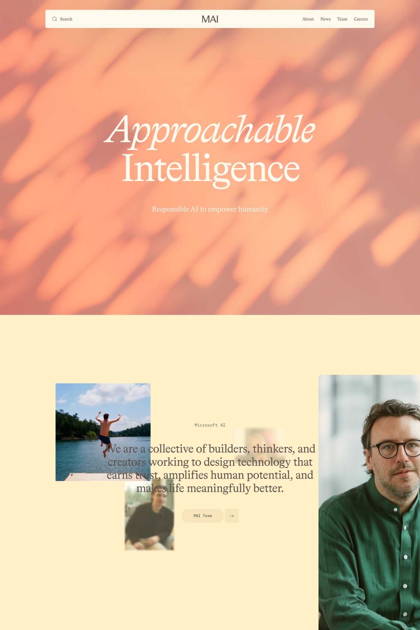 Microsoft AI website screenshot