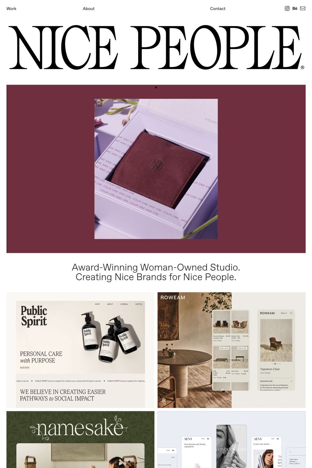 Nice People website screenshot