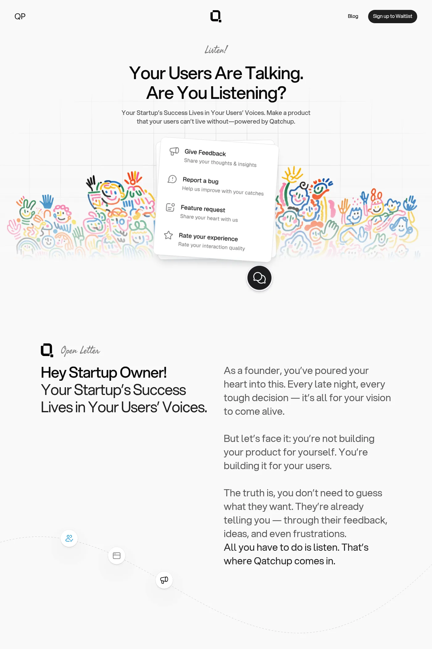 Qatchup website screenshot