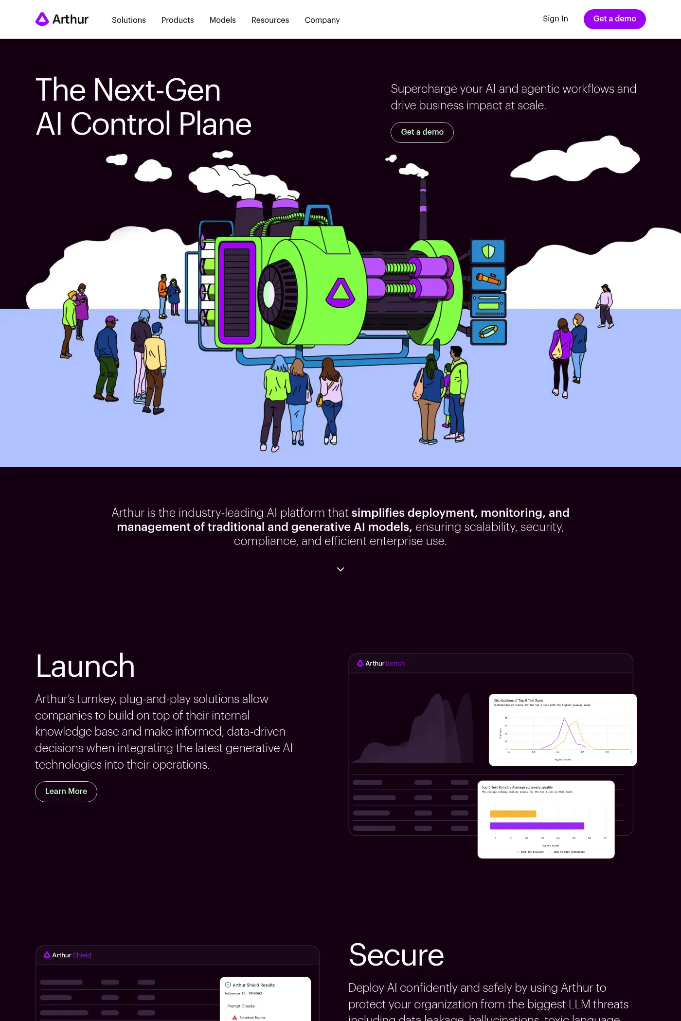 Arthur website screenshot