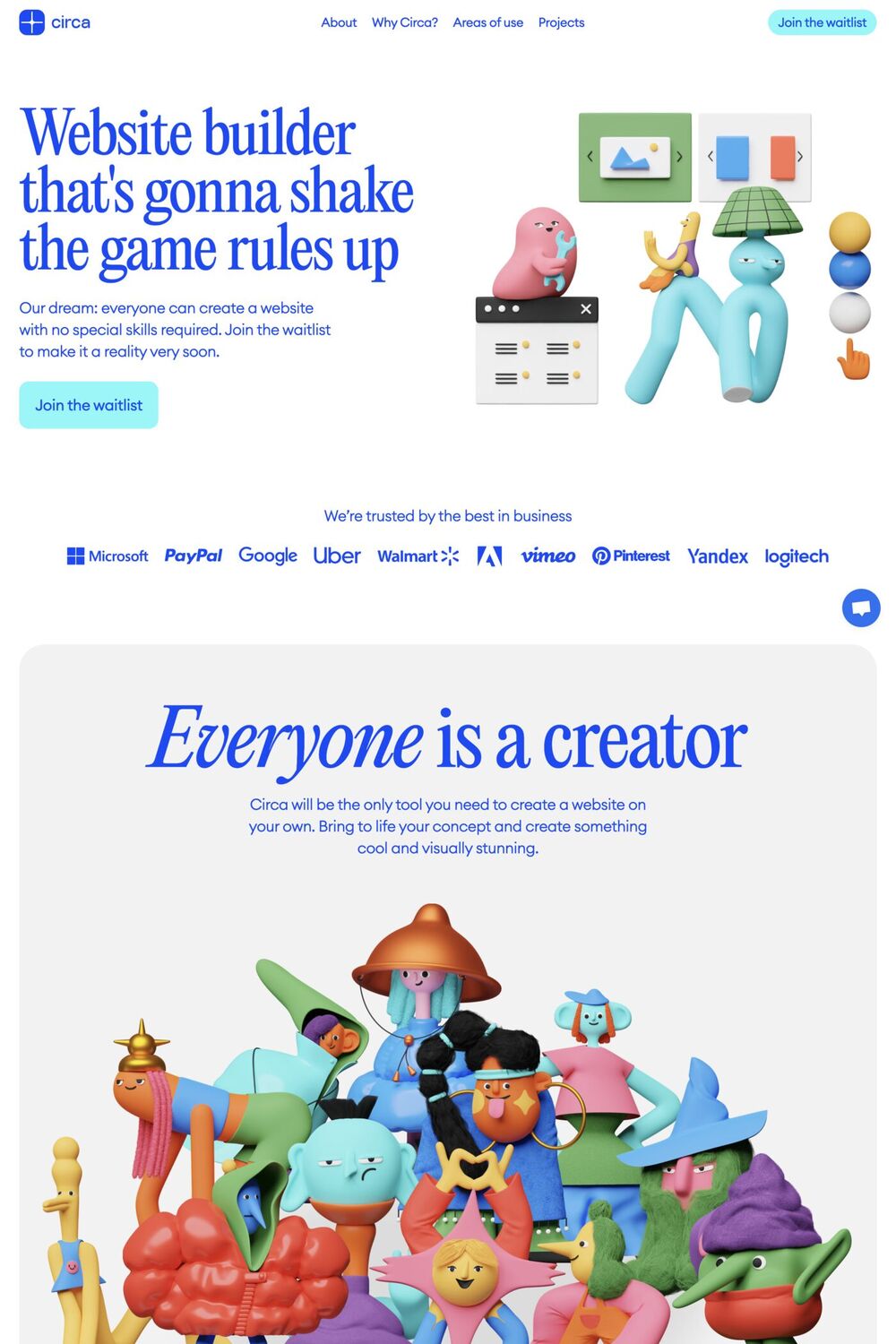 Circa website screenshot