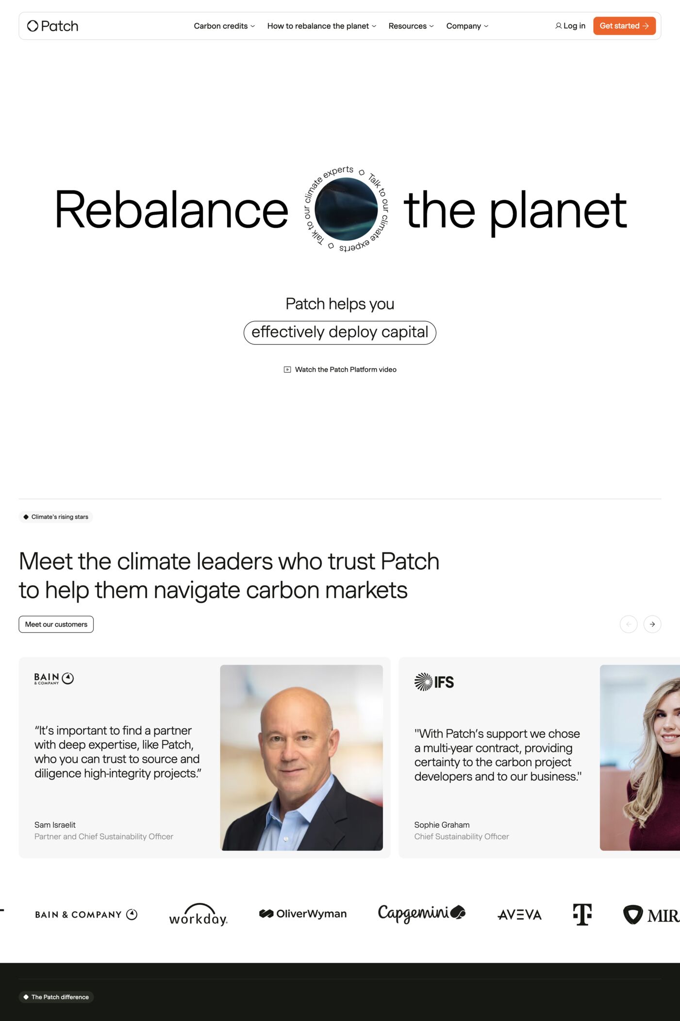 Patch website screenshot