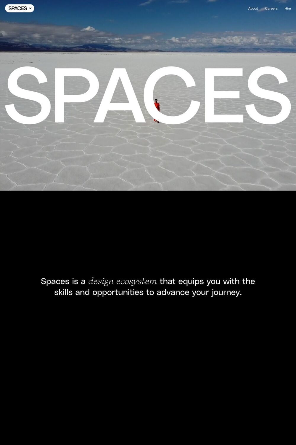 Spaces website screenshot