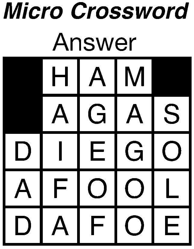 Micro Crossword