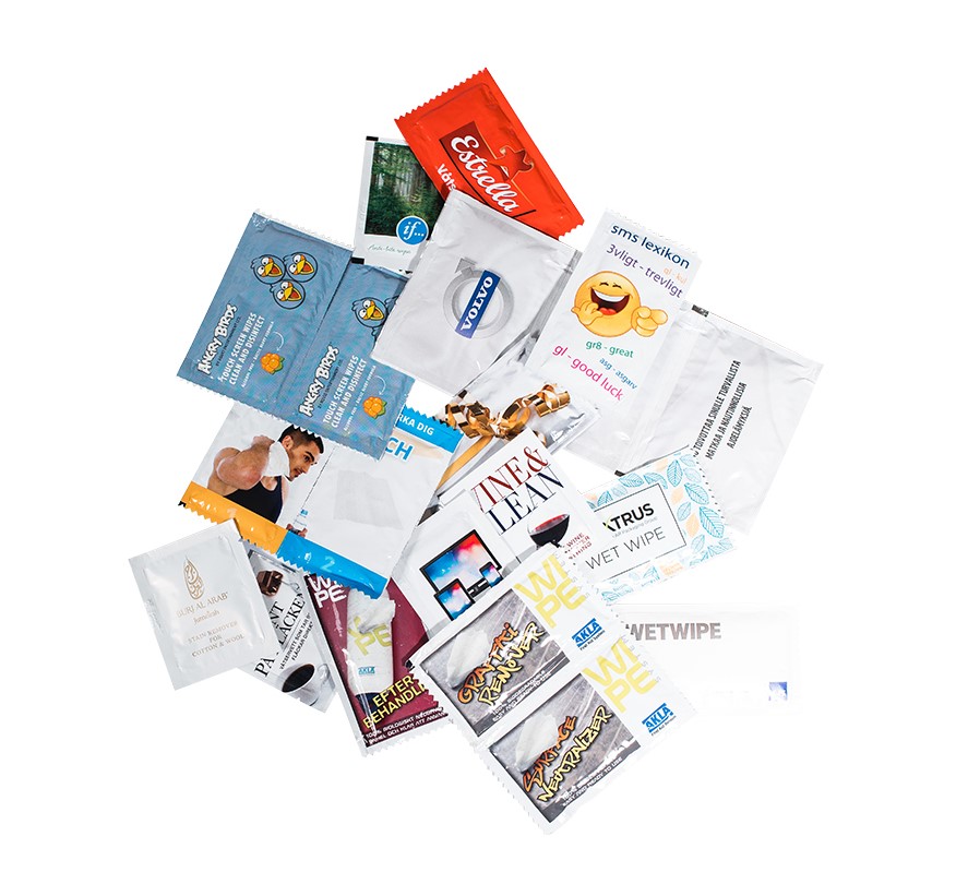 Profiled wet wipes – customized content & design, contact us for a quote