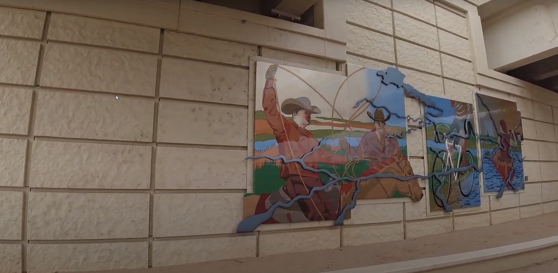 Mural on the Trinity River Trails in Forth Worth, TX