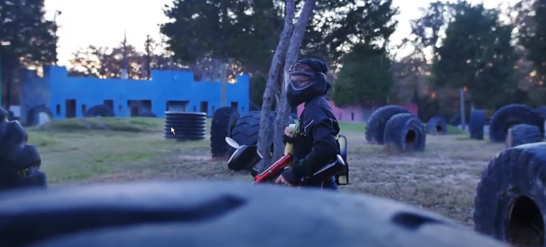 Check out the Paint Ball Field at the Whatz-up Family Fun Park in Gun Barrel, TX