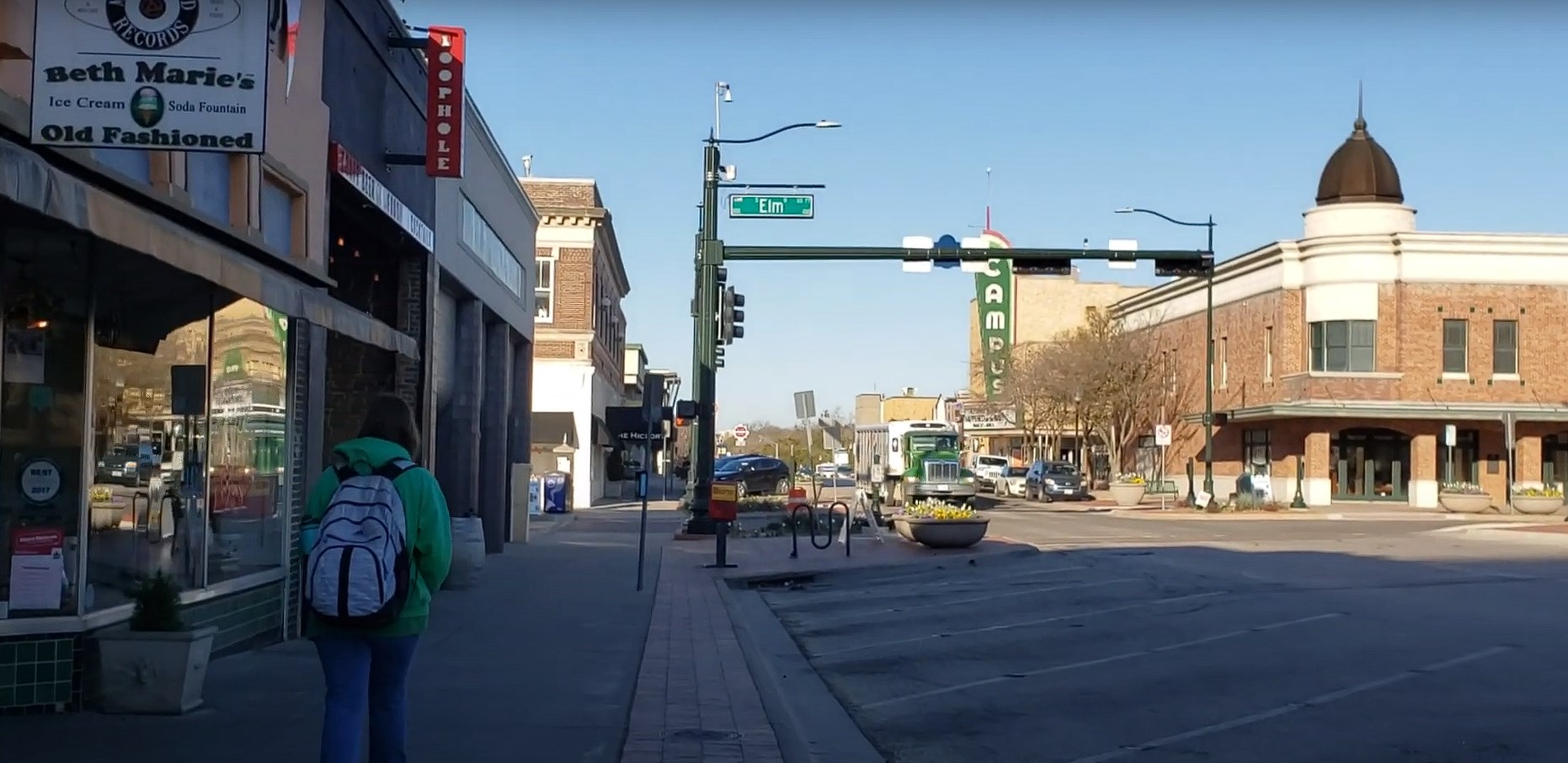 Denton Square shops in Denton, TX