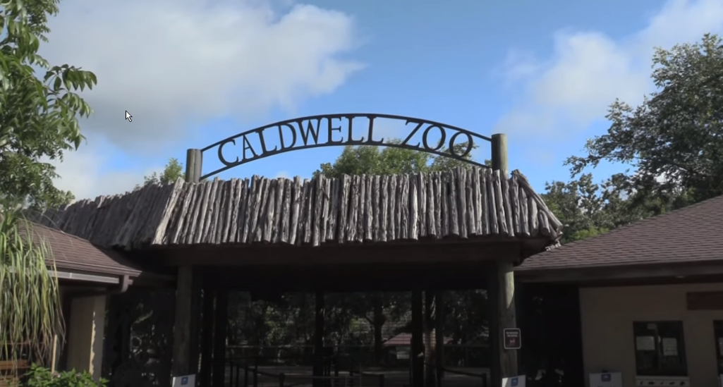 Entrance to the Caldwell Zoo in Tyler, TX
