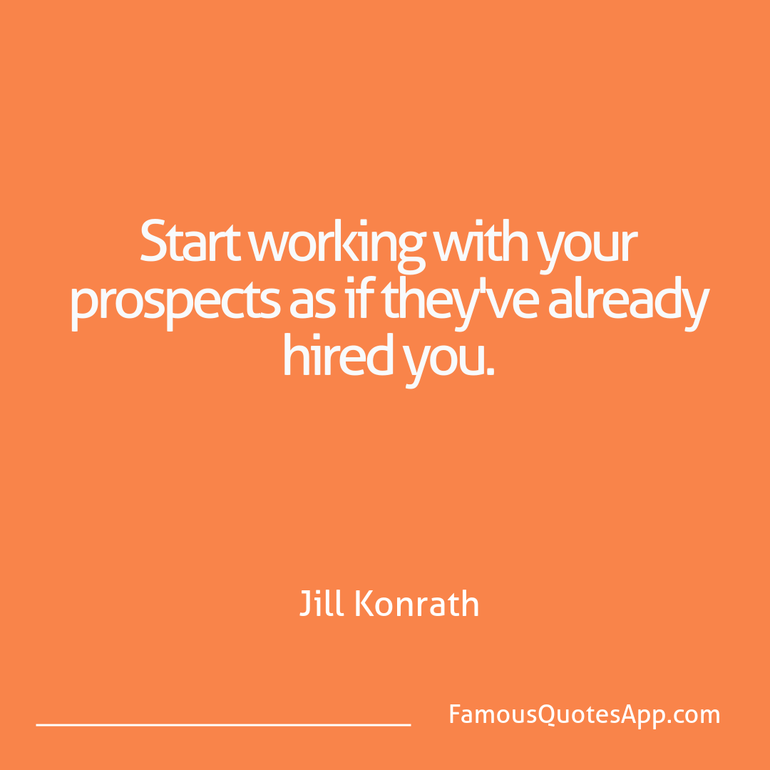 Success Jill Konrath Start working with y