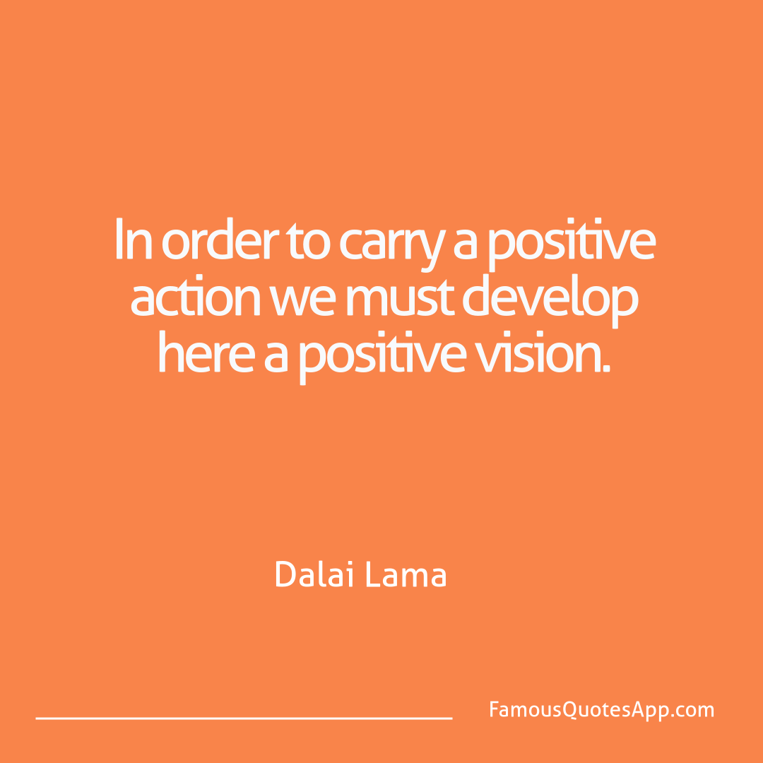 Motivation Dalai Lama In order to carry a