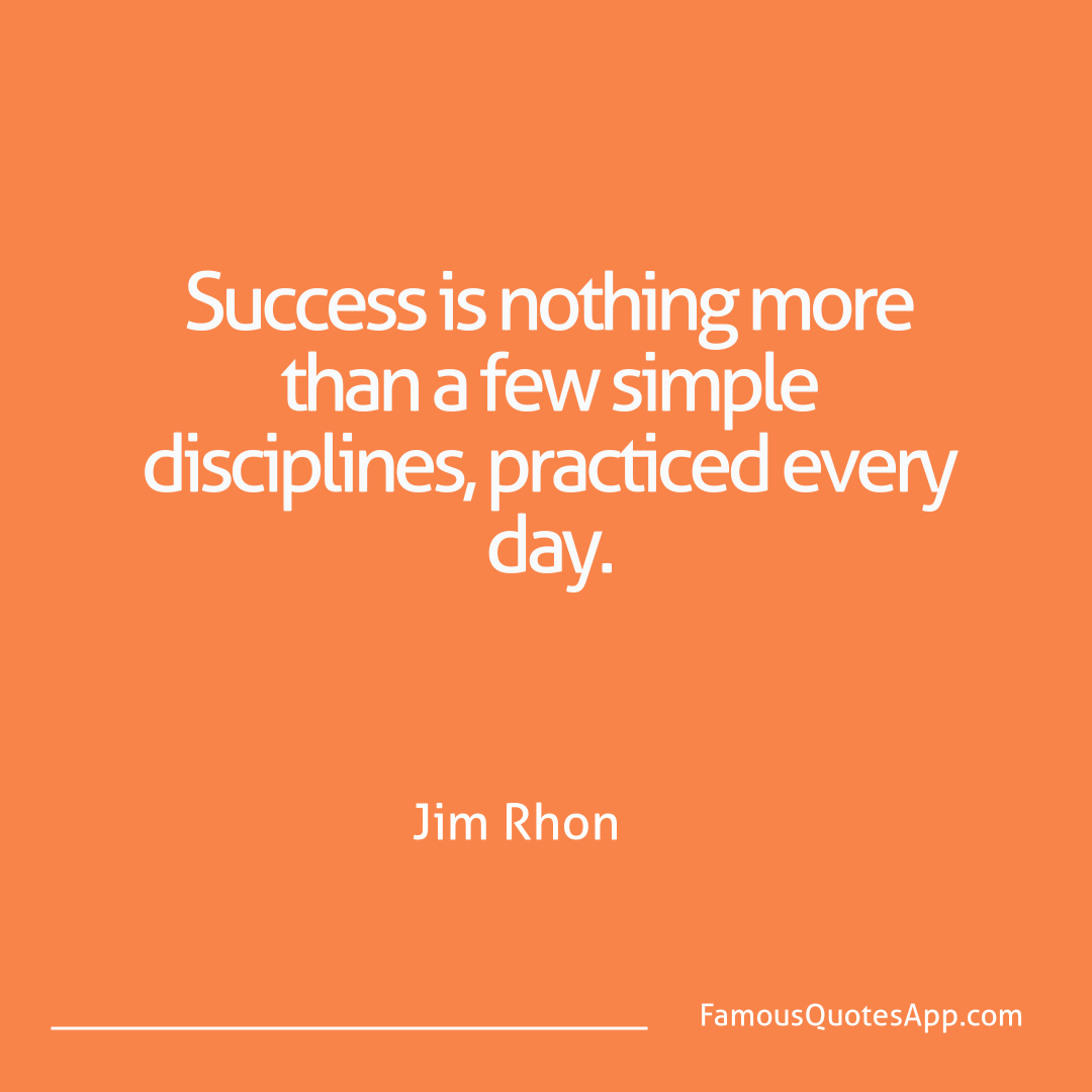 Success Jim Rhon Success is nothing m