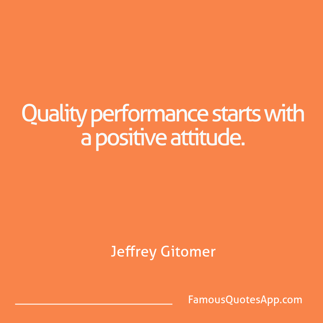 Motivation Jeffrey Gitomer Quality performance