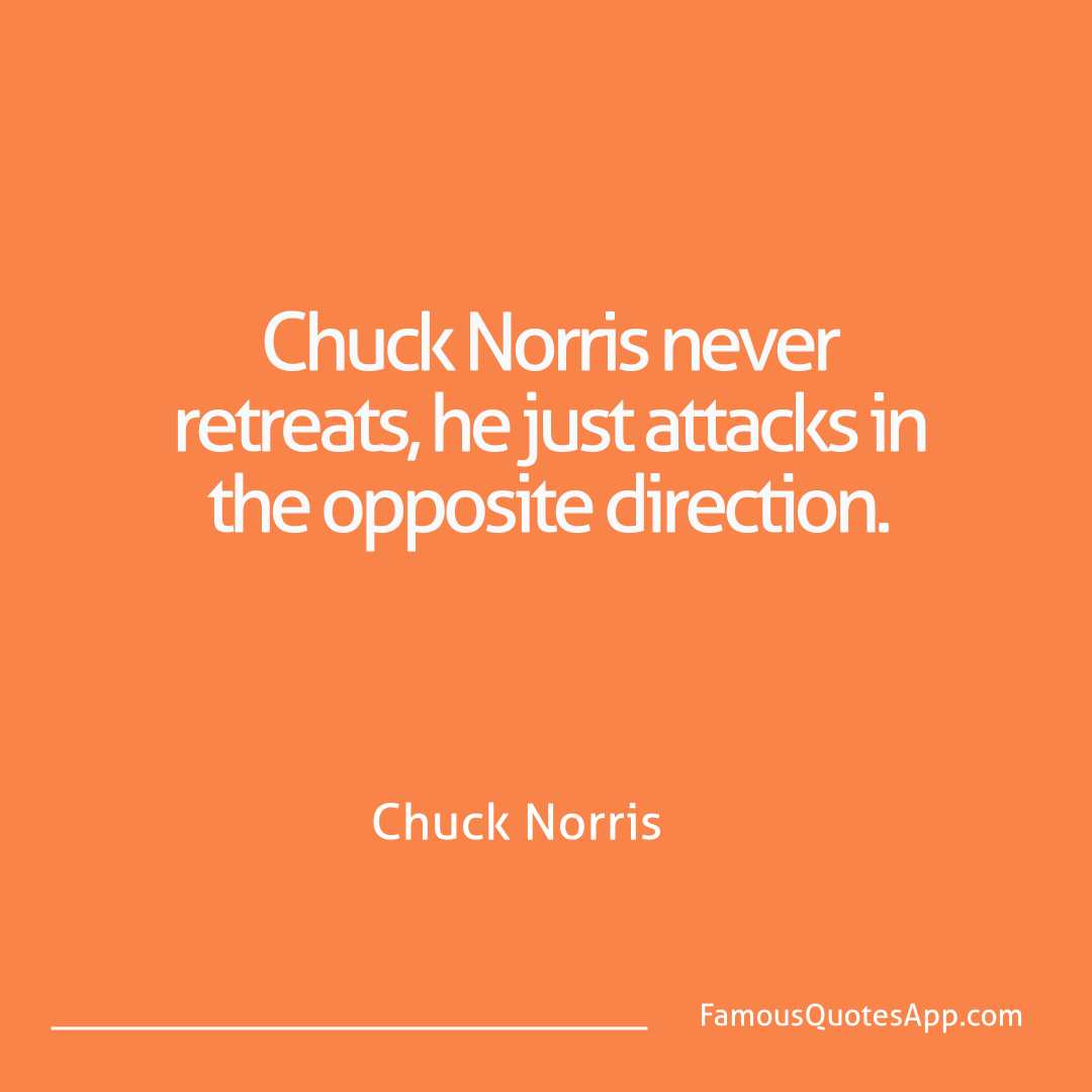 Chuck Norris Chuck Norris Chuck Norris never r
