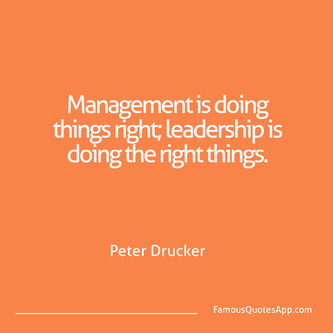Motivation Peter Drucker Management is doing