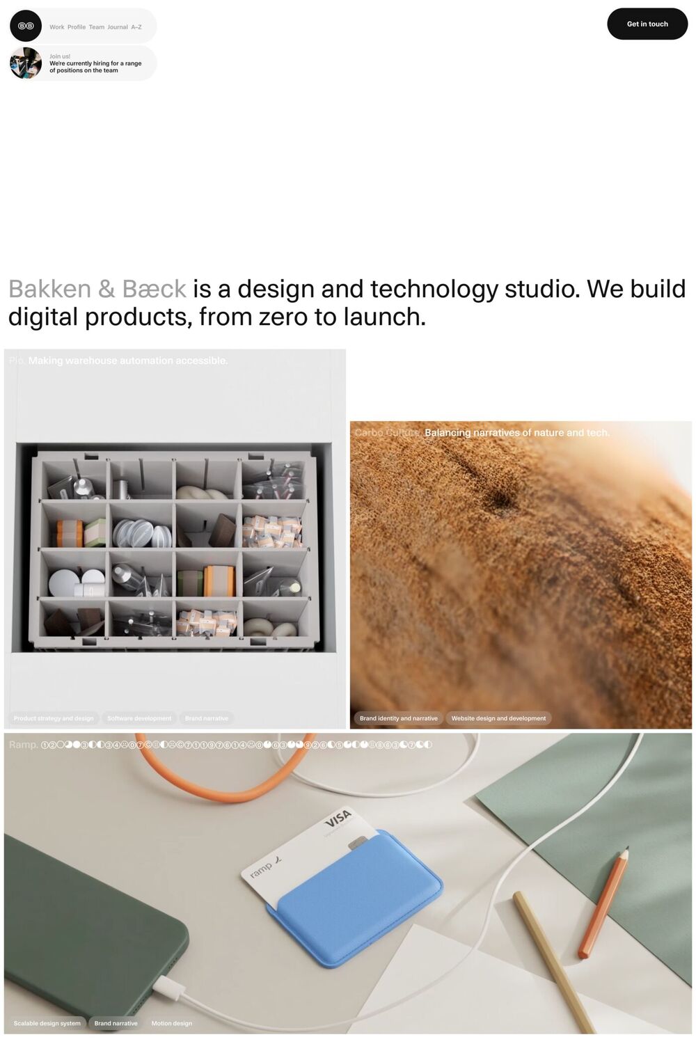 Bakken & Bæck website screenshot