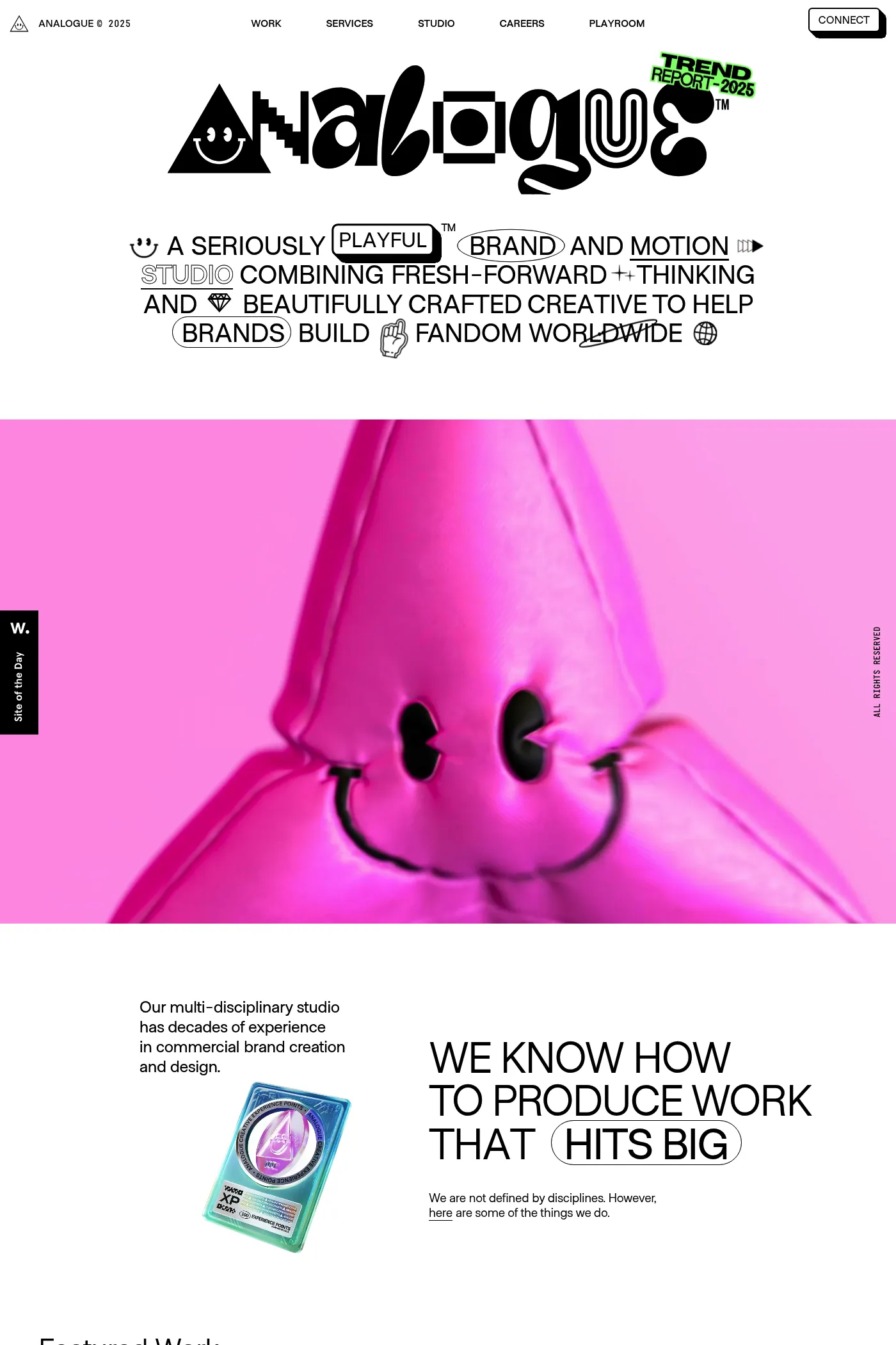 ANALOGUE website screenshot