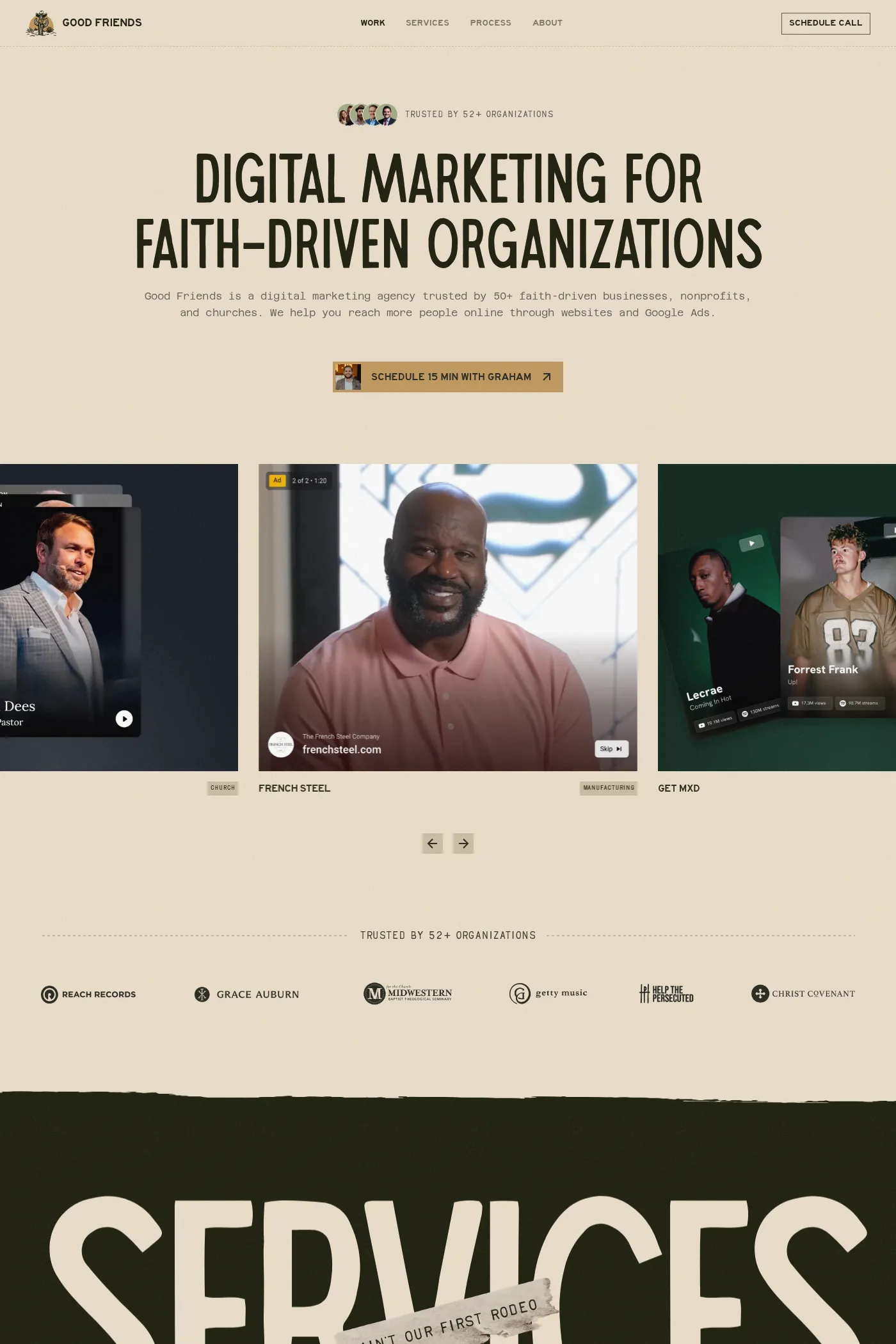 Good Friends website screenshot