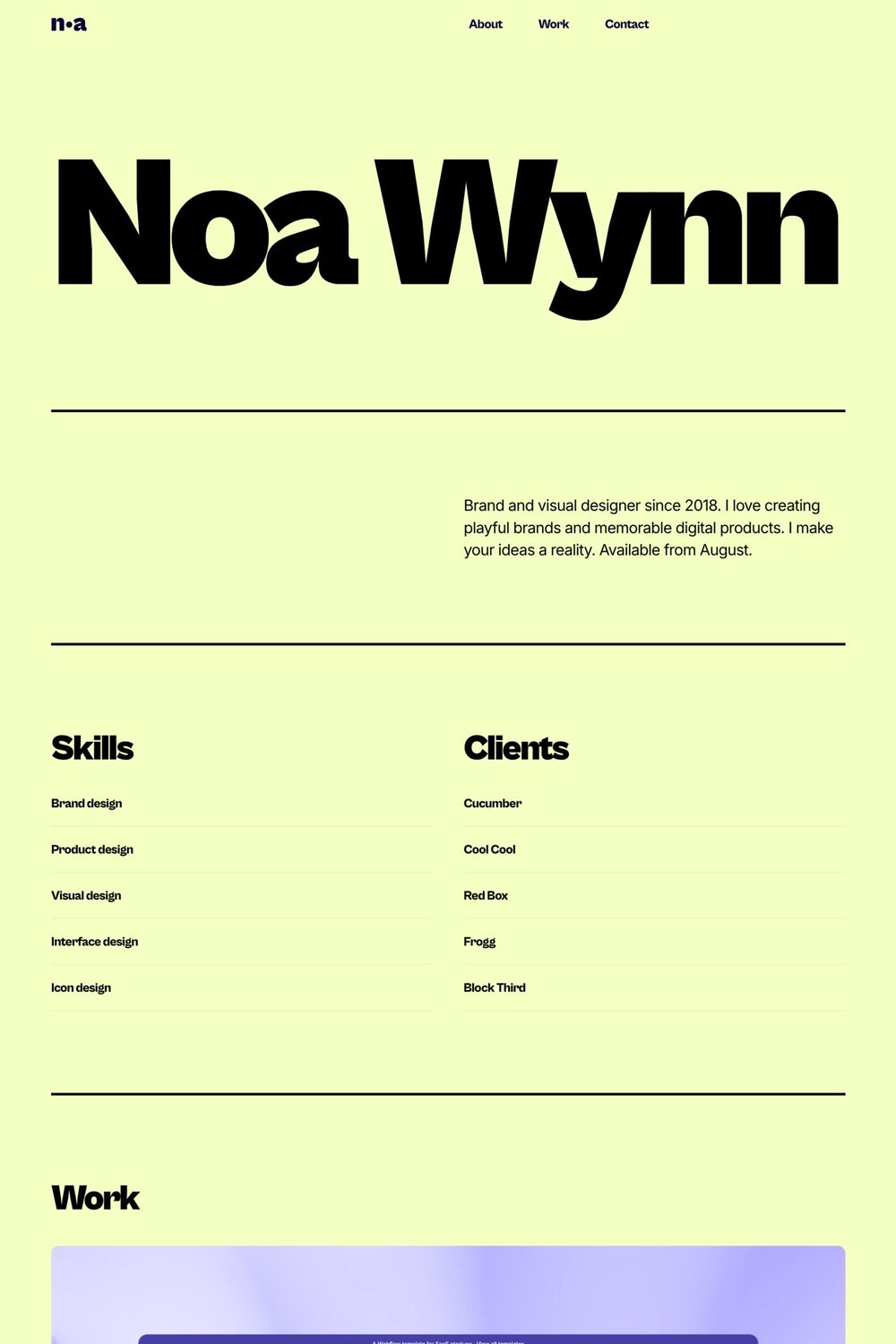 Wynn template screenshot