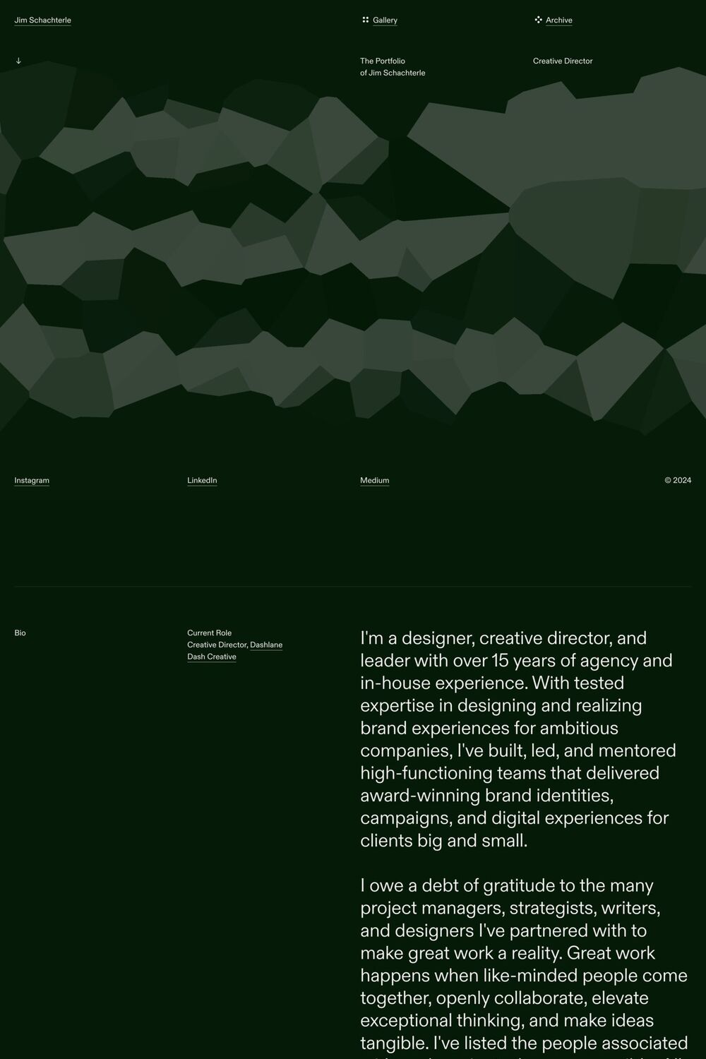 Jim Schachterle website screenshot