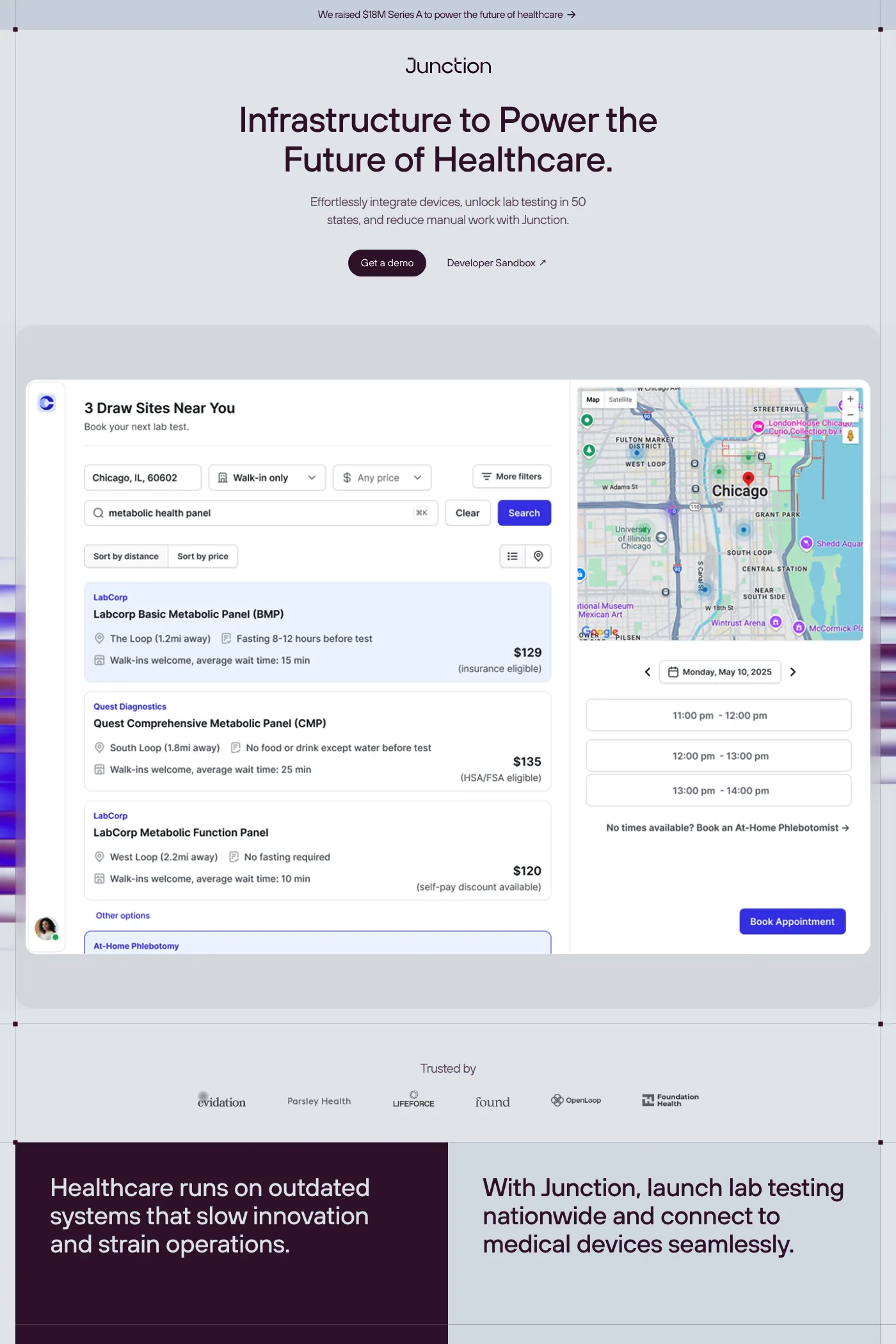 Junction website screenshot