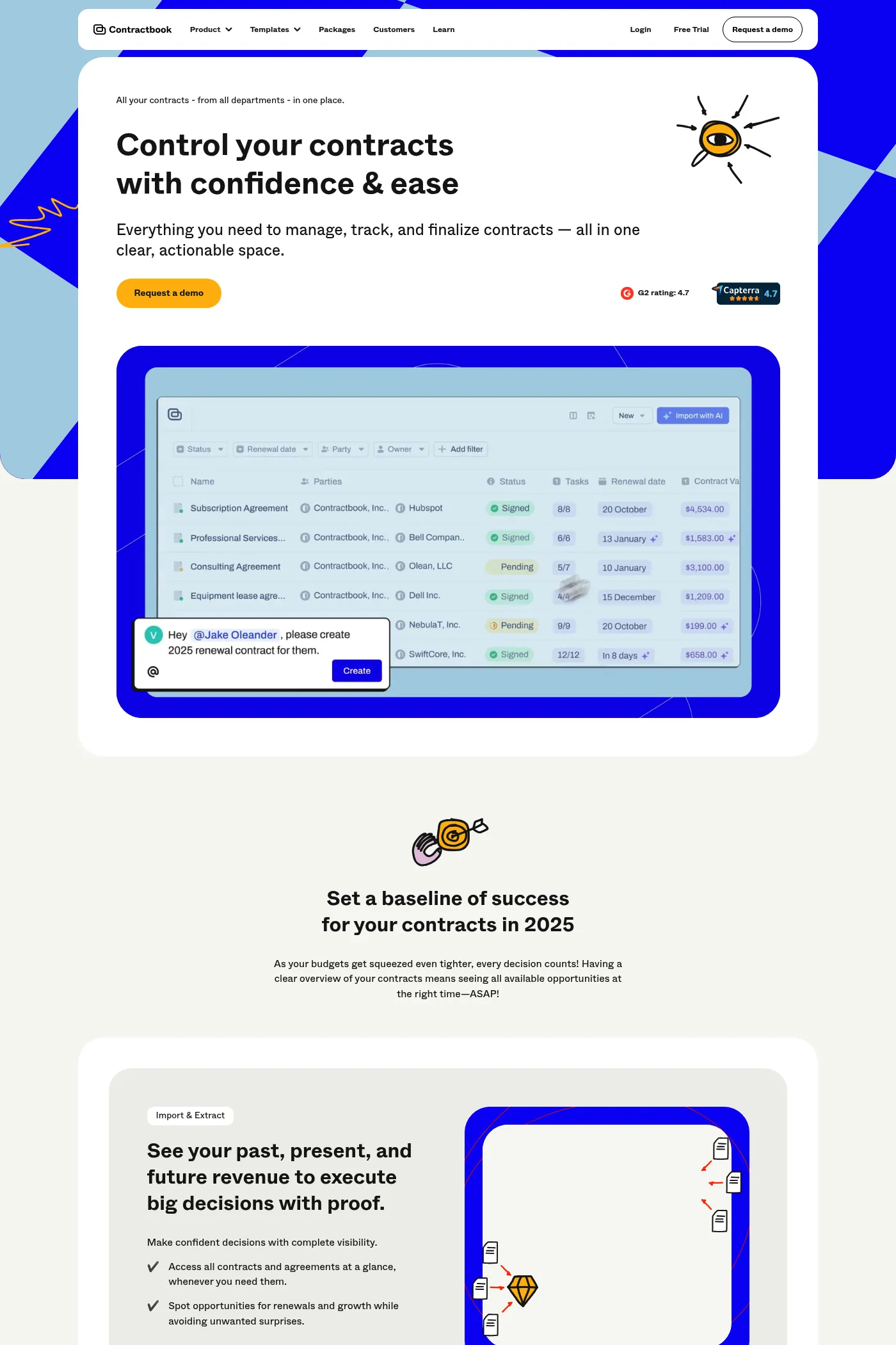 Contractbook website screenshot