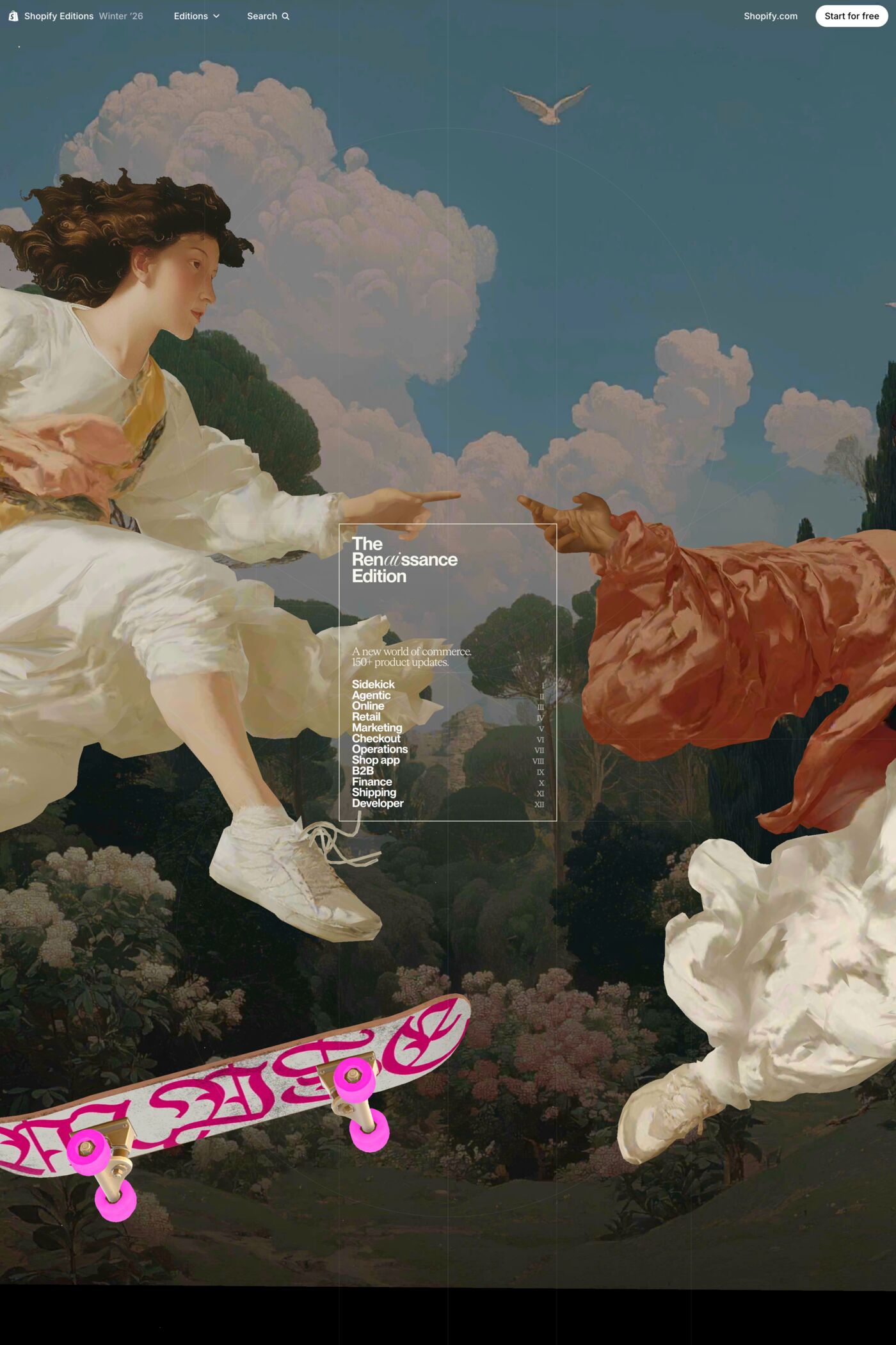 Shopify Editions website screenshot