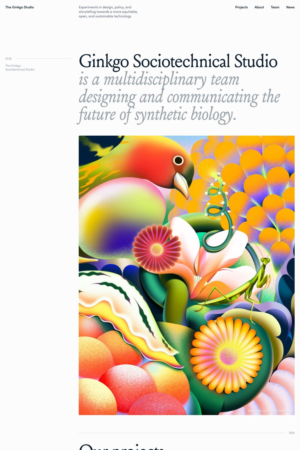 Ginkgo Bioworks website screenshot