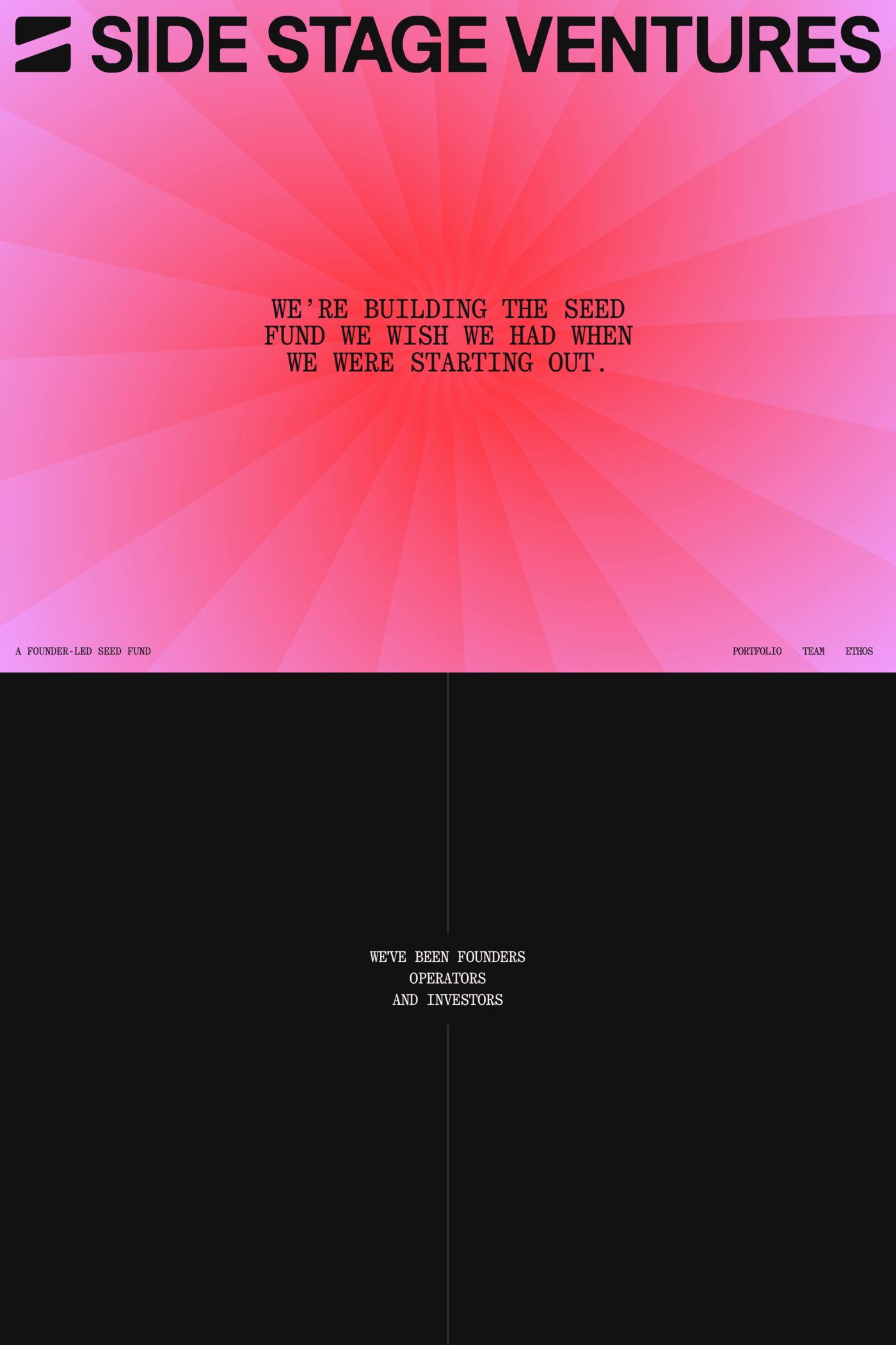 Sidestage website screenshot